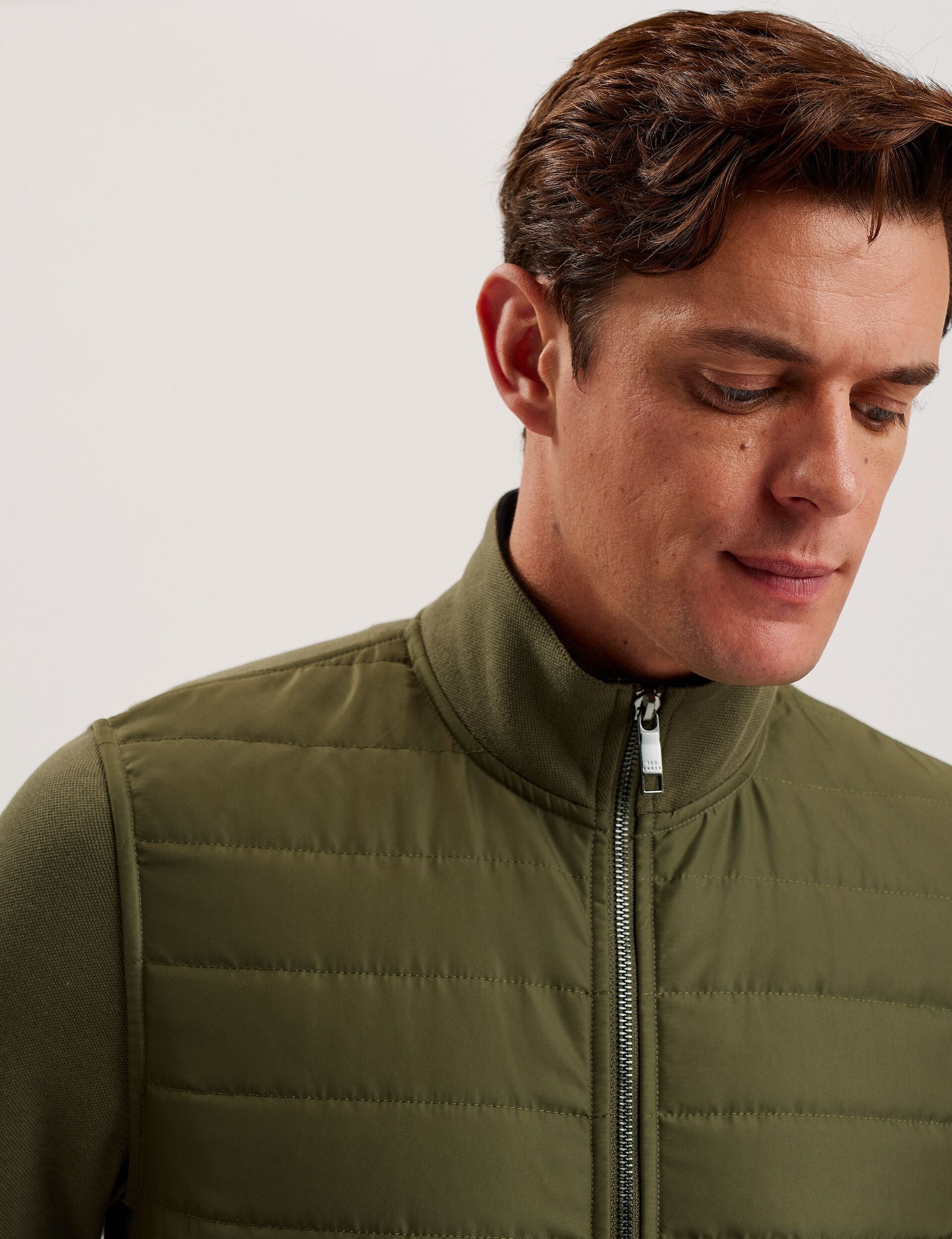 Ted Baker Entil Long Sleeve Quilted Zipup Gilet