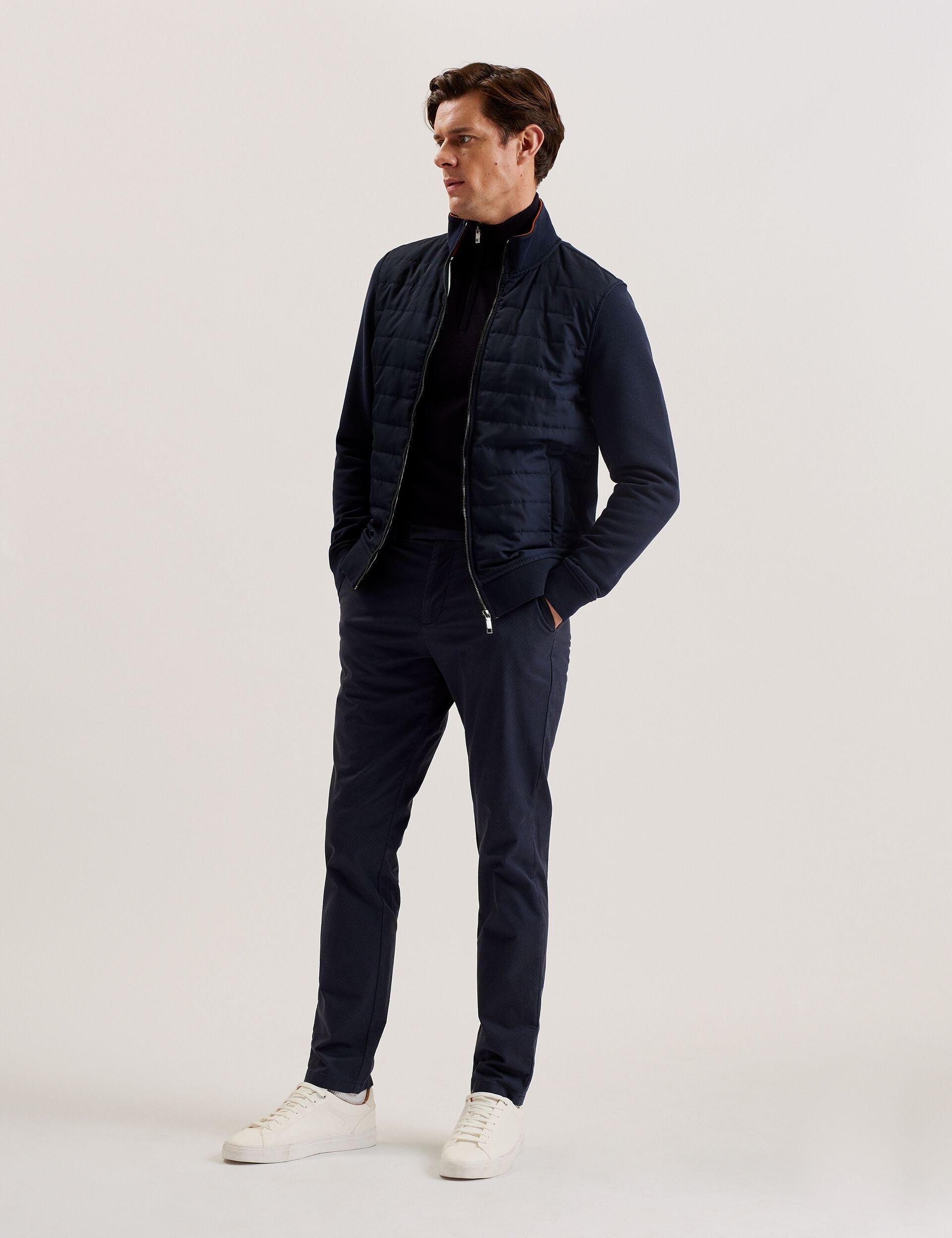 Ted Baker Entil Long Sleeve Quilted Zipup Gilet