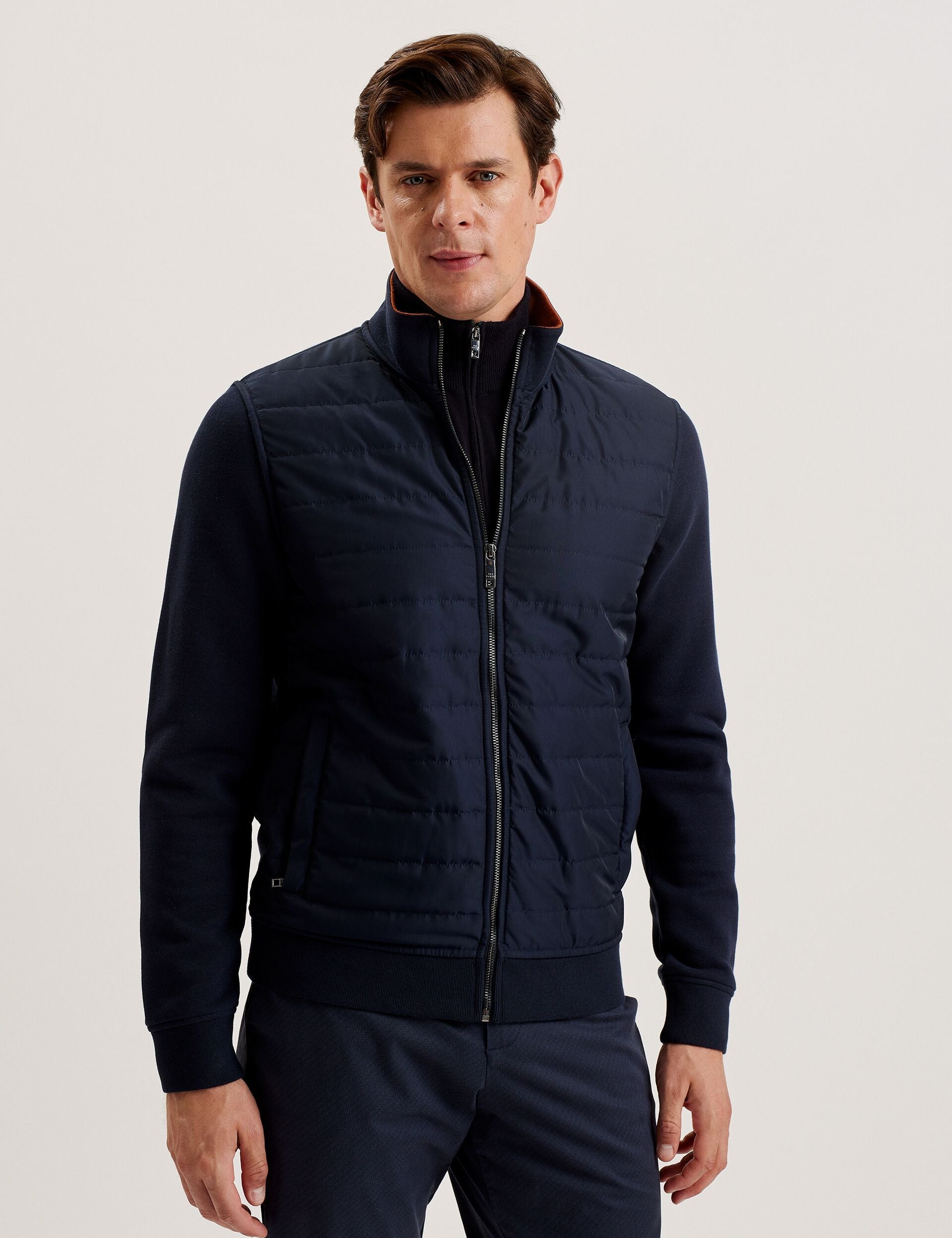 Ted Baker Entil Long Sleeve Quilted Zipup Gilet