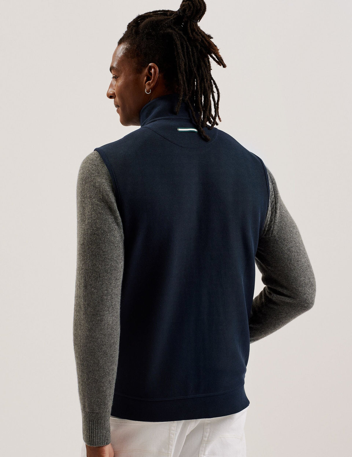 Ted Baker Atho Quilted Funnel Neck Zipup Gilet