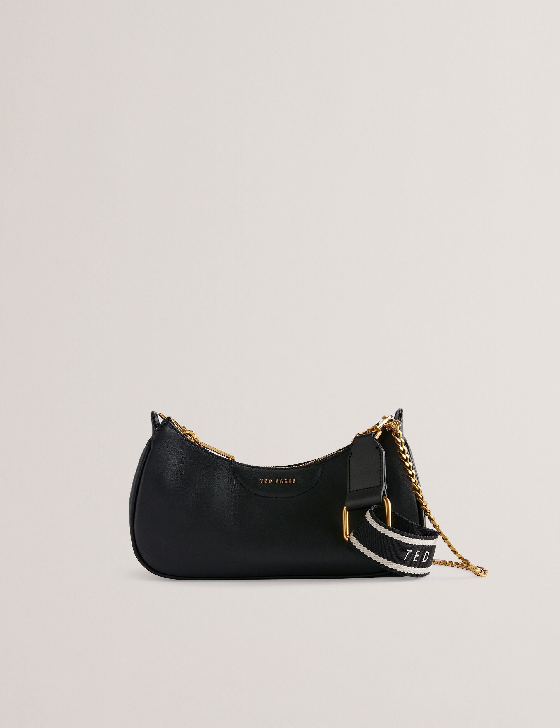 Ted Baker Essiy Leather Baguette Bag With Webbing Strap Women's