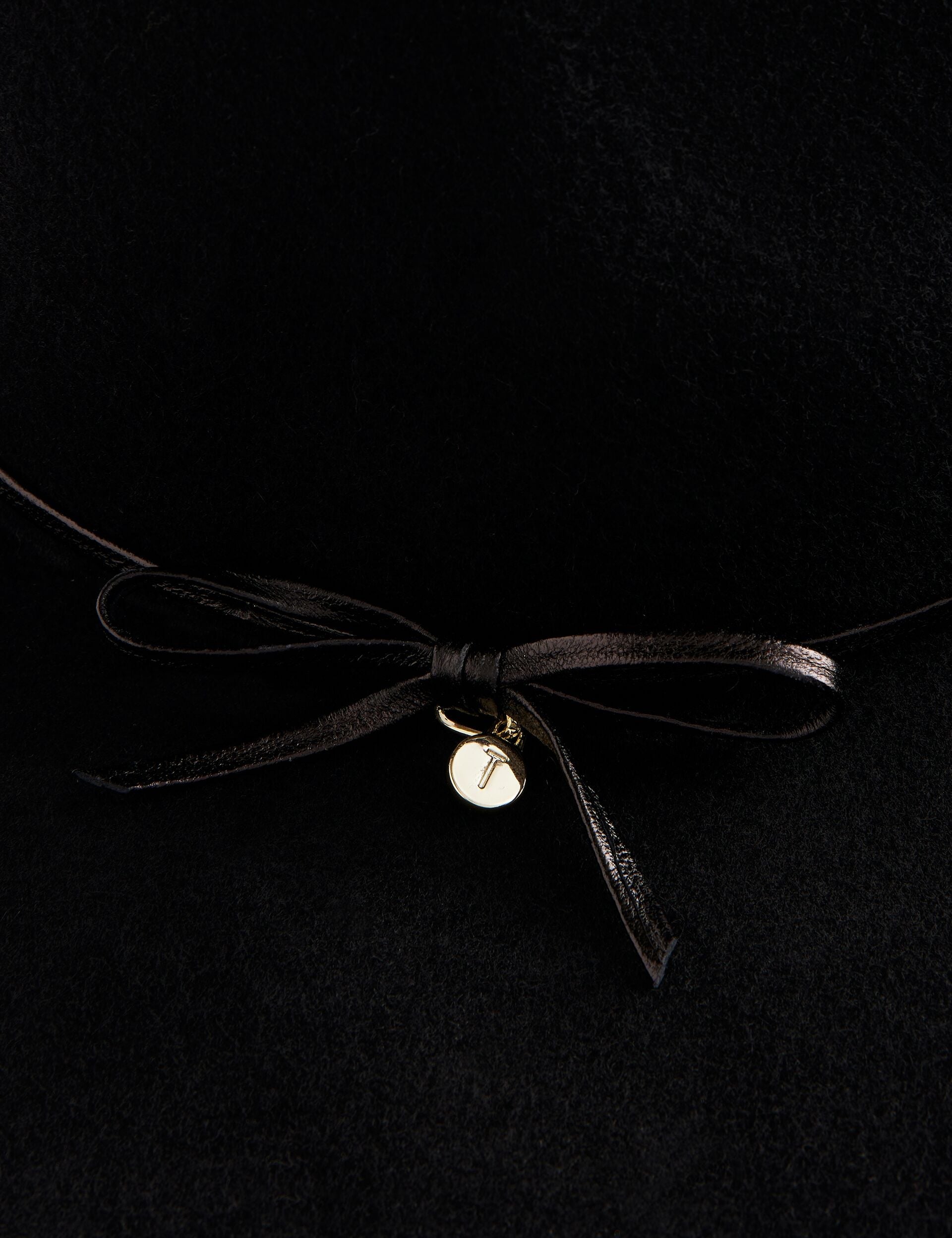 Ted Baker Abbiiio Bow Detail Pure Wool Fedora Hat Women's