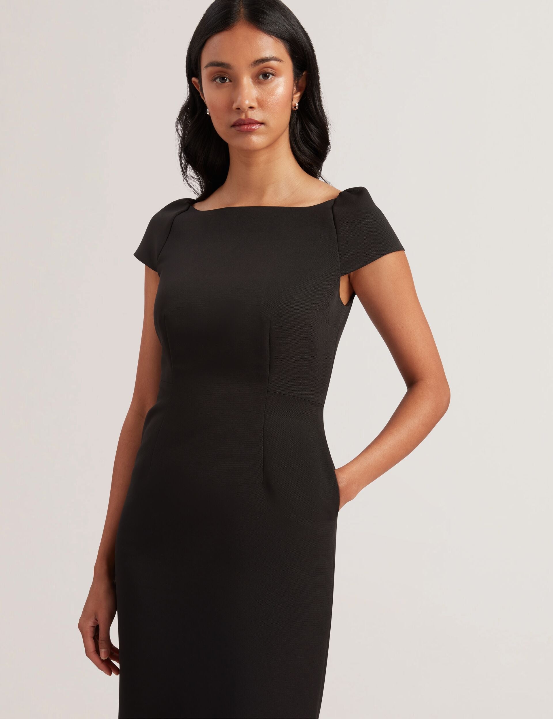 Ted Baker Sassari Tailored Cap Sleeve Column Midi Dress Women's