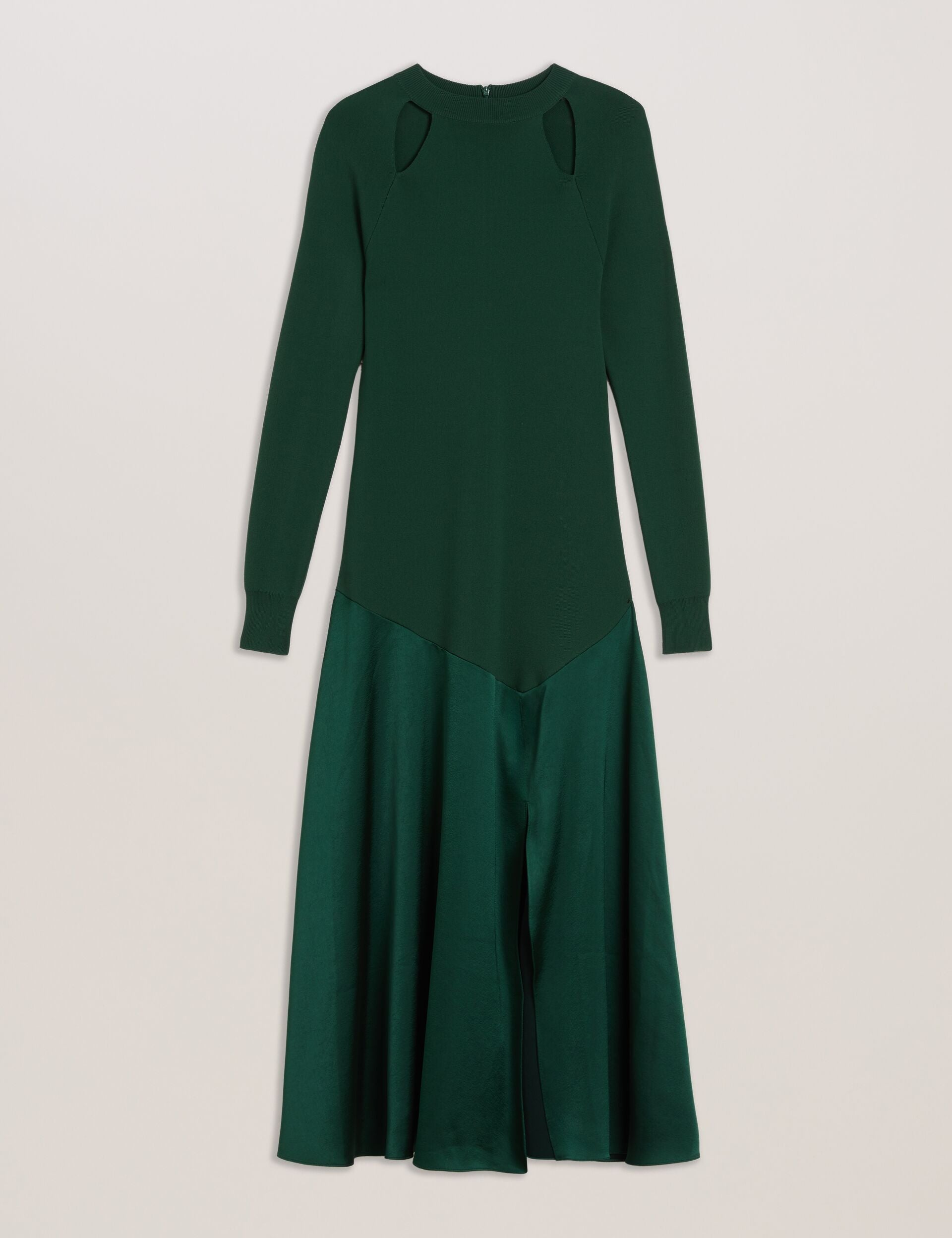 Ted Baker Alfeios Long Sleeve Satin Skirt Midi Dress Women's