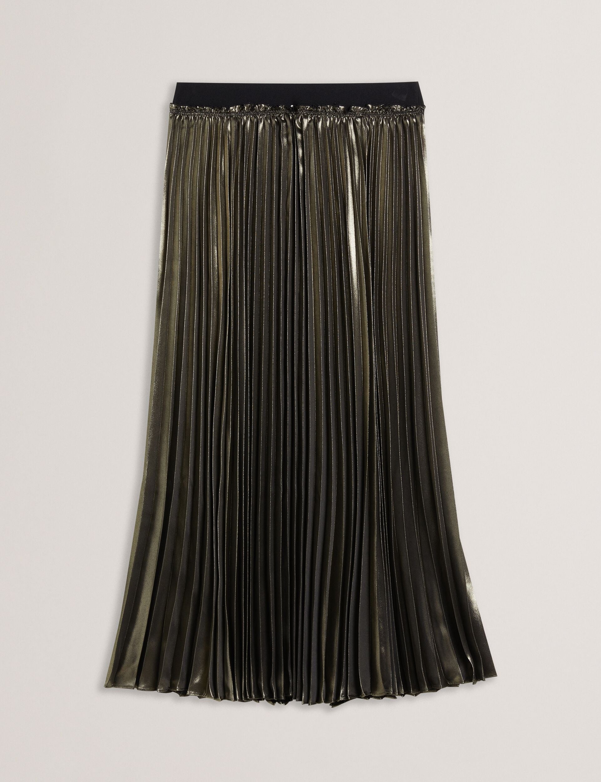 Ted Baker Kese Metallic Pleated Aline Midi Skirt Women's