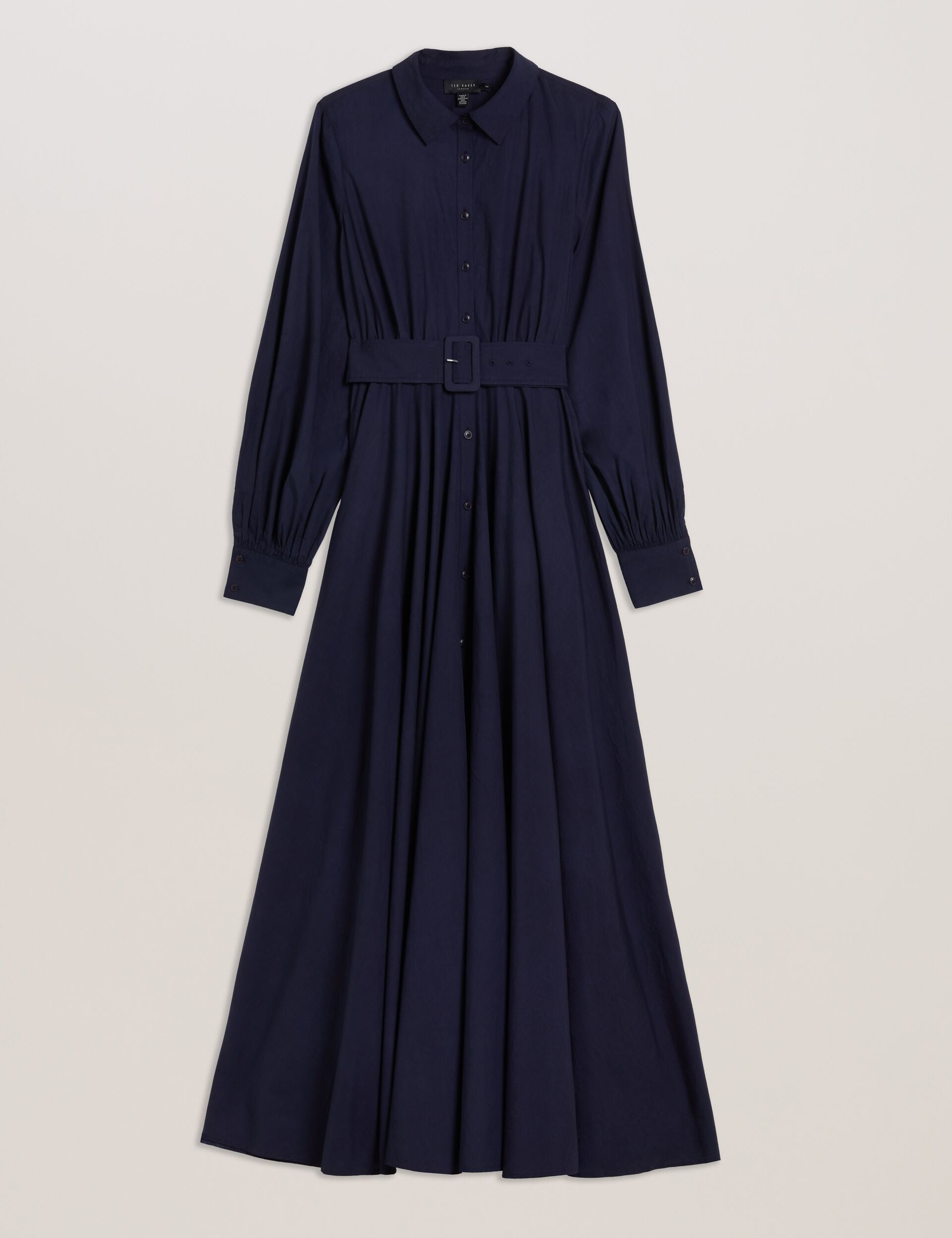 Ted Baker Ene Cotton Maxi Shirt Dress With Belt Women's
