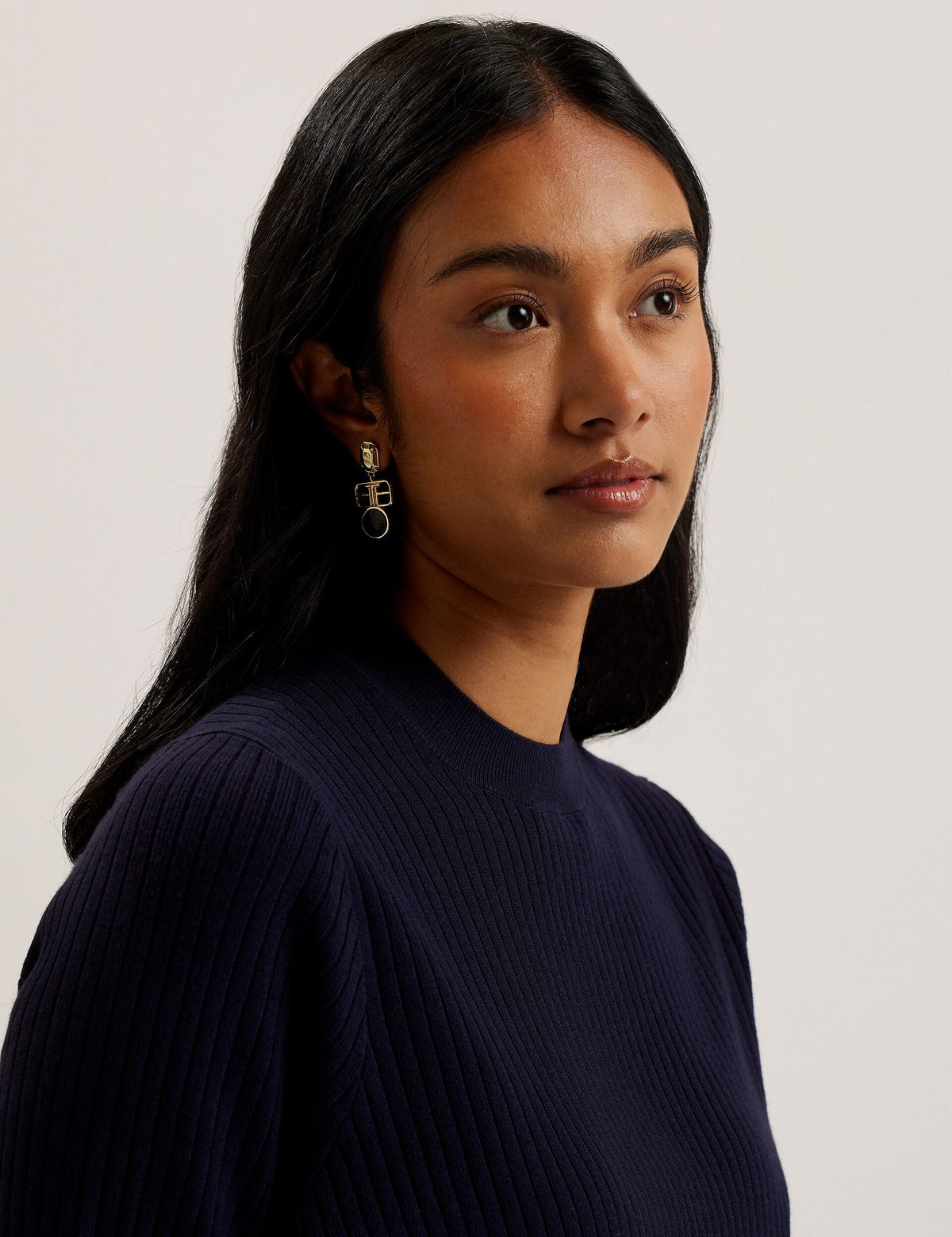 Ted Baker Ellihaa Ribbed Knit Half Sleeve Top Women's