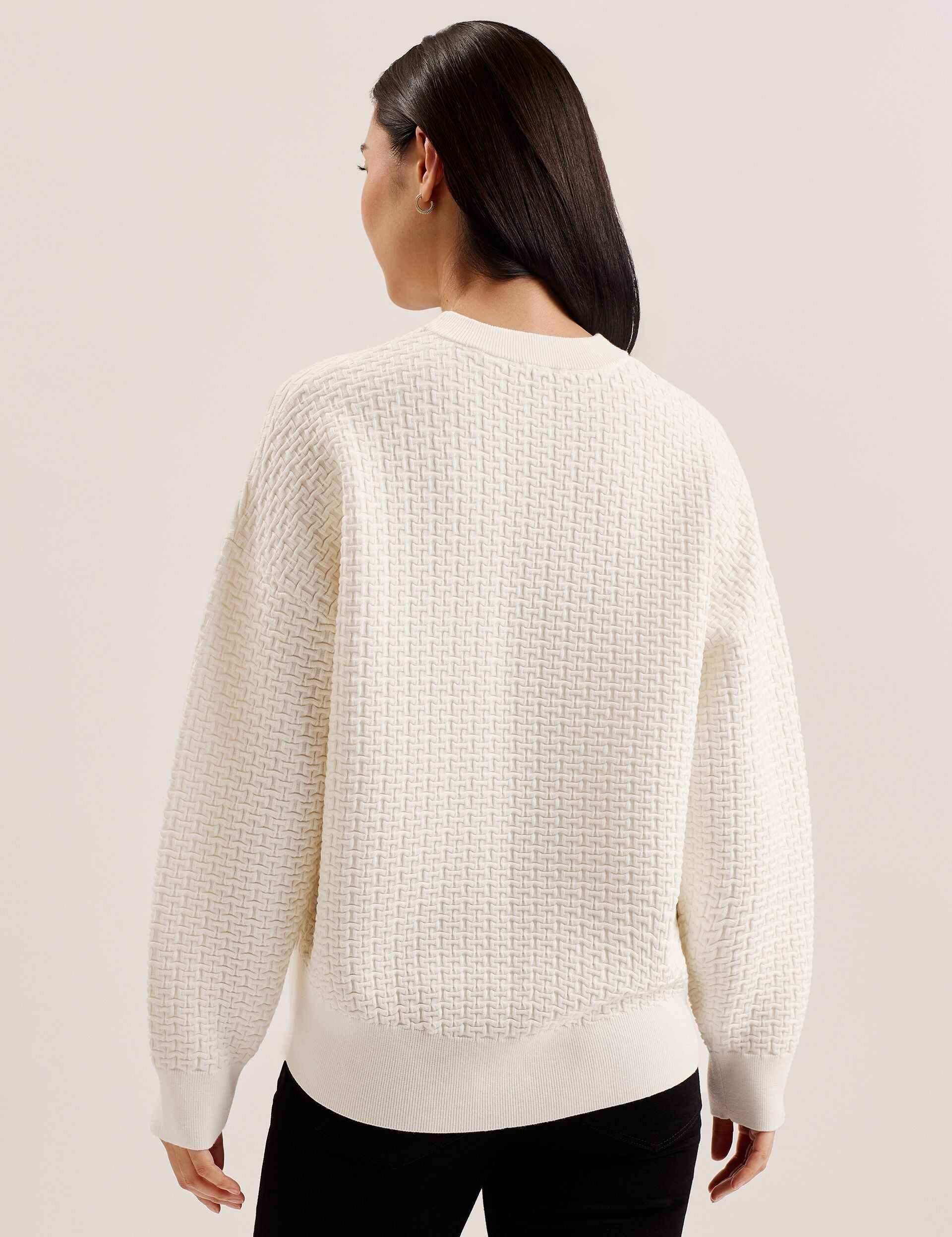 Ted Baker Tedtyy Textured T Jacquard Knitted Jumper Women's
