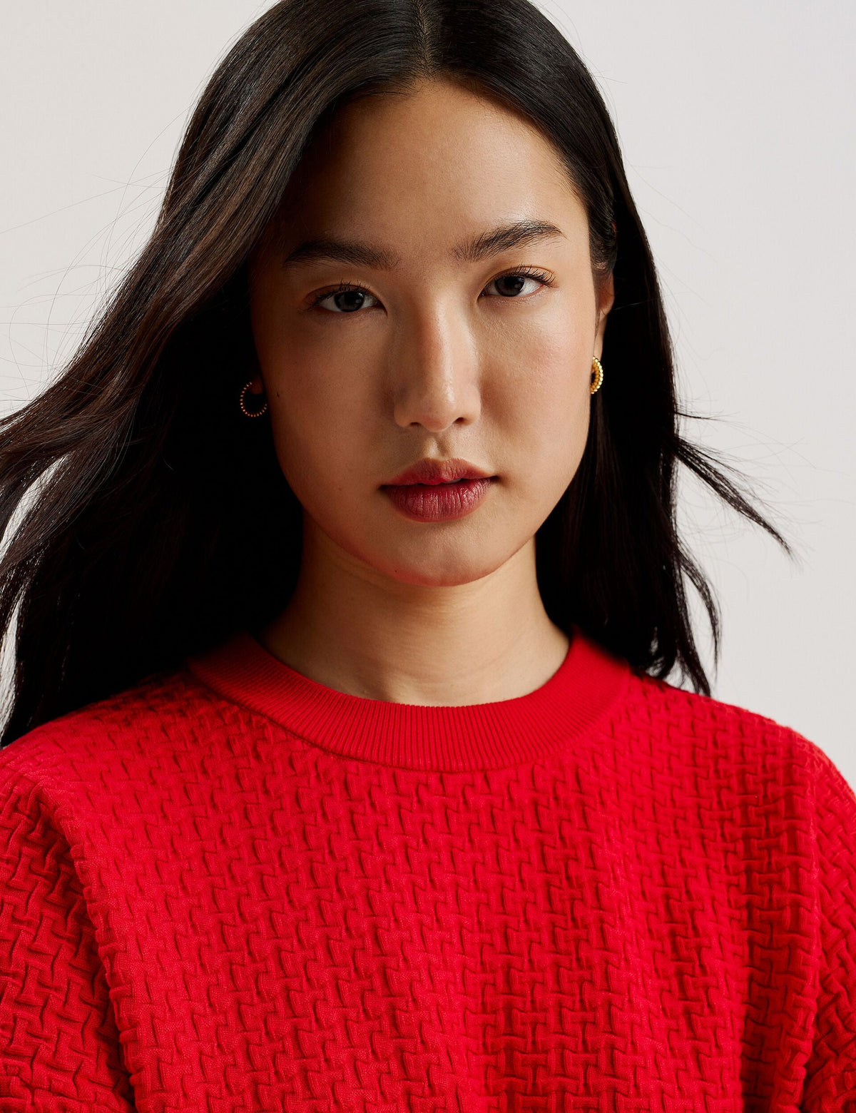 Ted Baker Tedtyy Textured T Jacquard Knitted Jumper Women's
