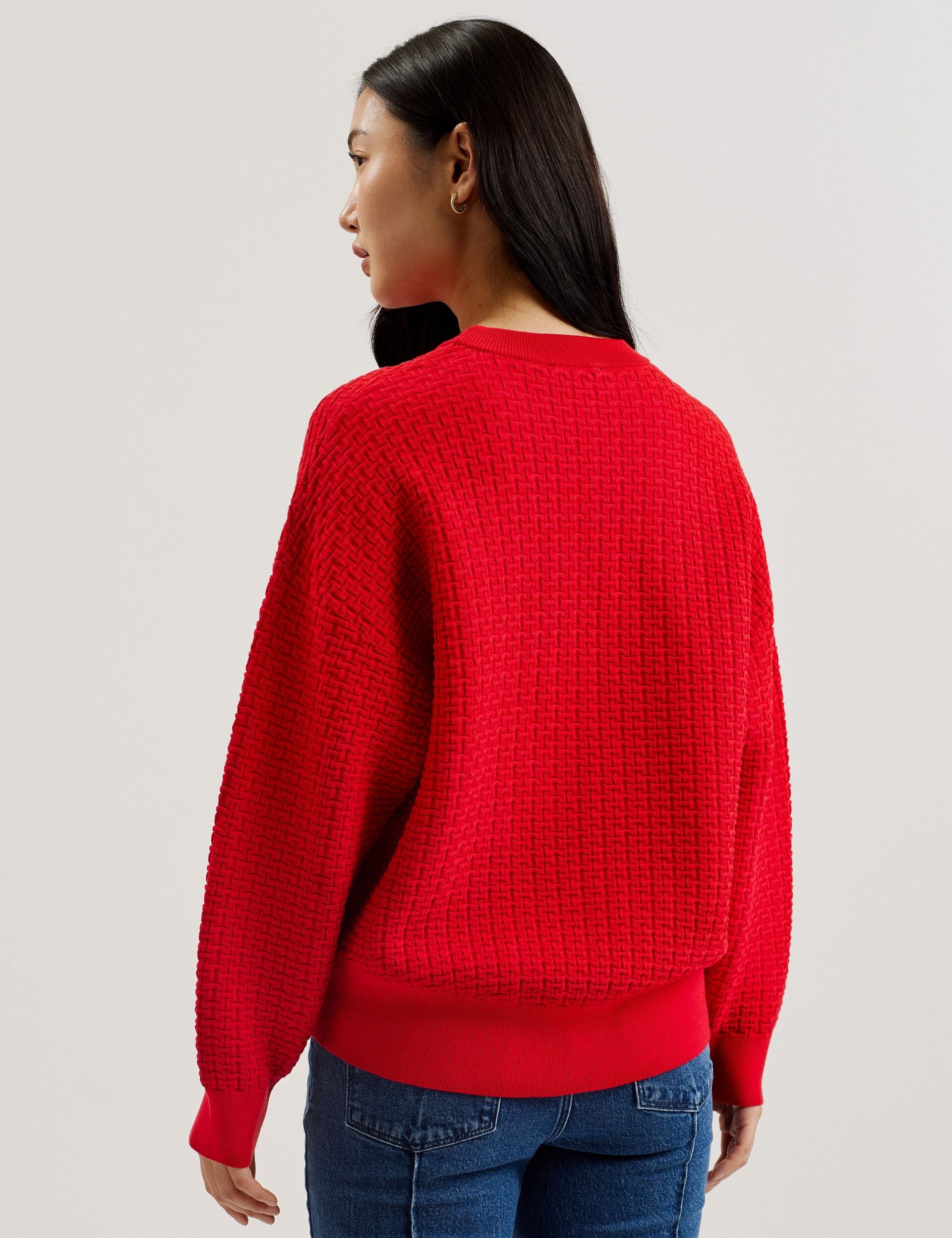 Ted Baker Tedtyy Textured T Jacquard Knitted Jumper Women's