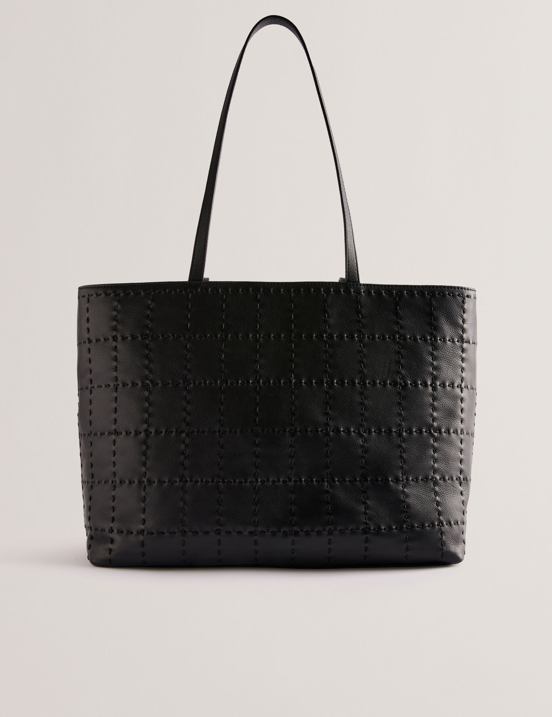 Ted Baker Stalie Stitch Detail Leather Large Shopper Bag Women's
