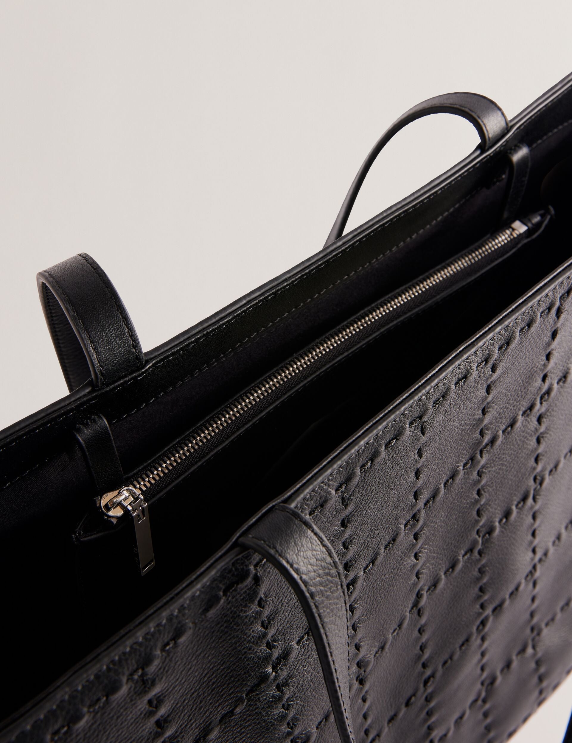 Ted Baker Stalie Stitch Detail Leather Large Shopper Bag Women's