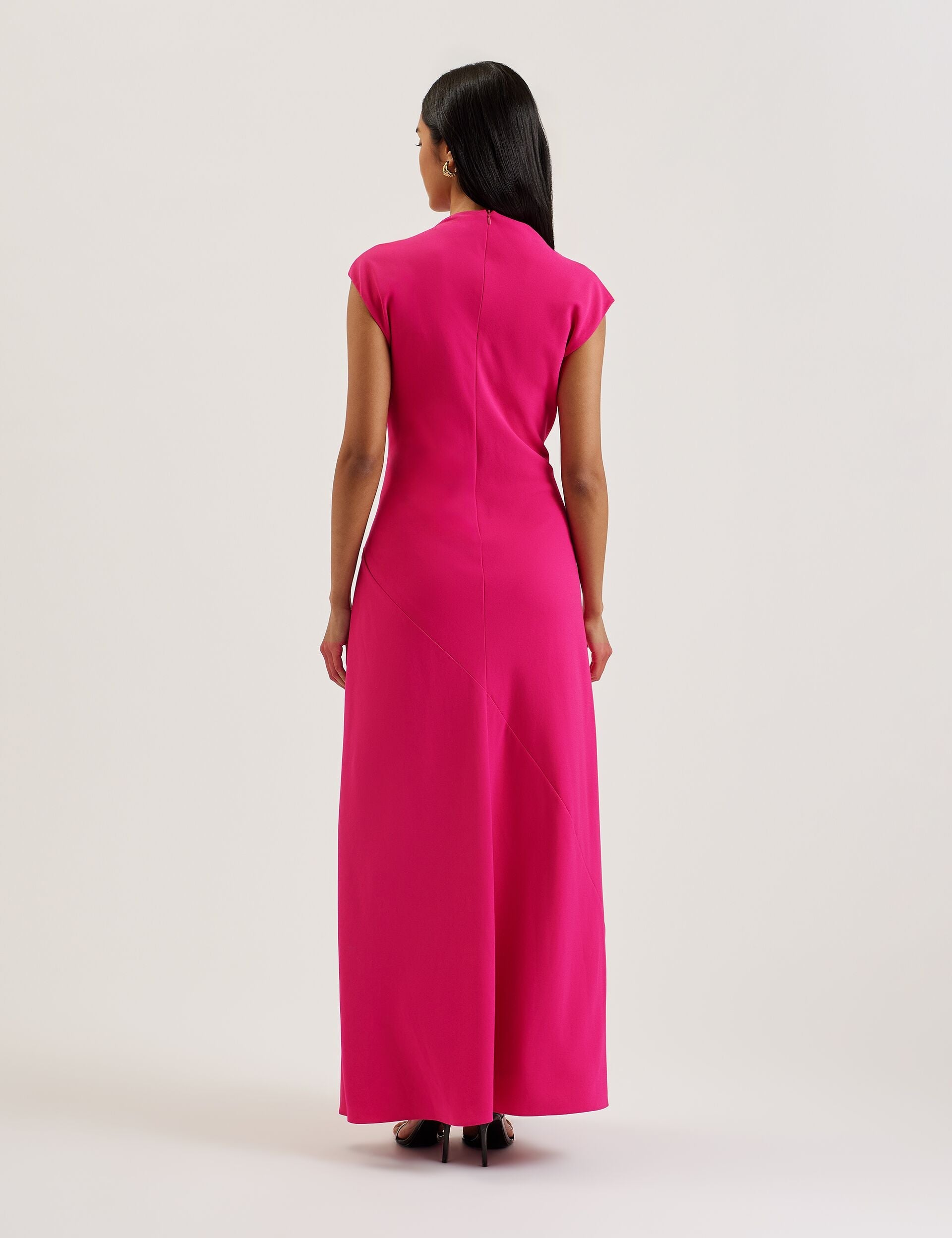 Ted Baker Ereas Drape Neckline Cap Sleeve Maxi Dress Women's