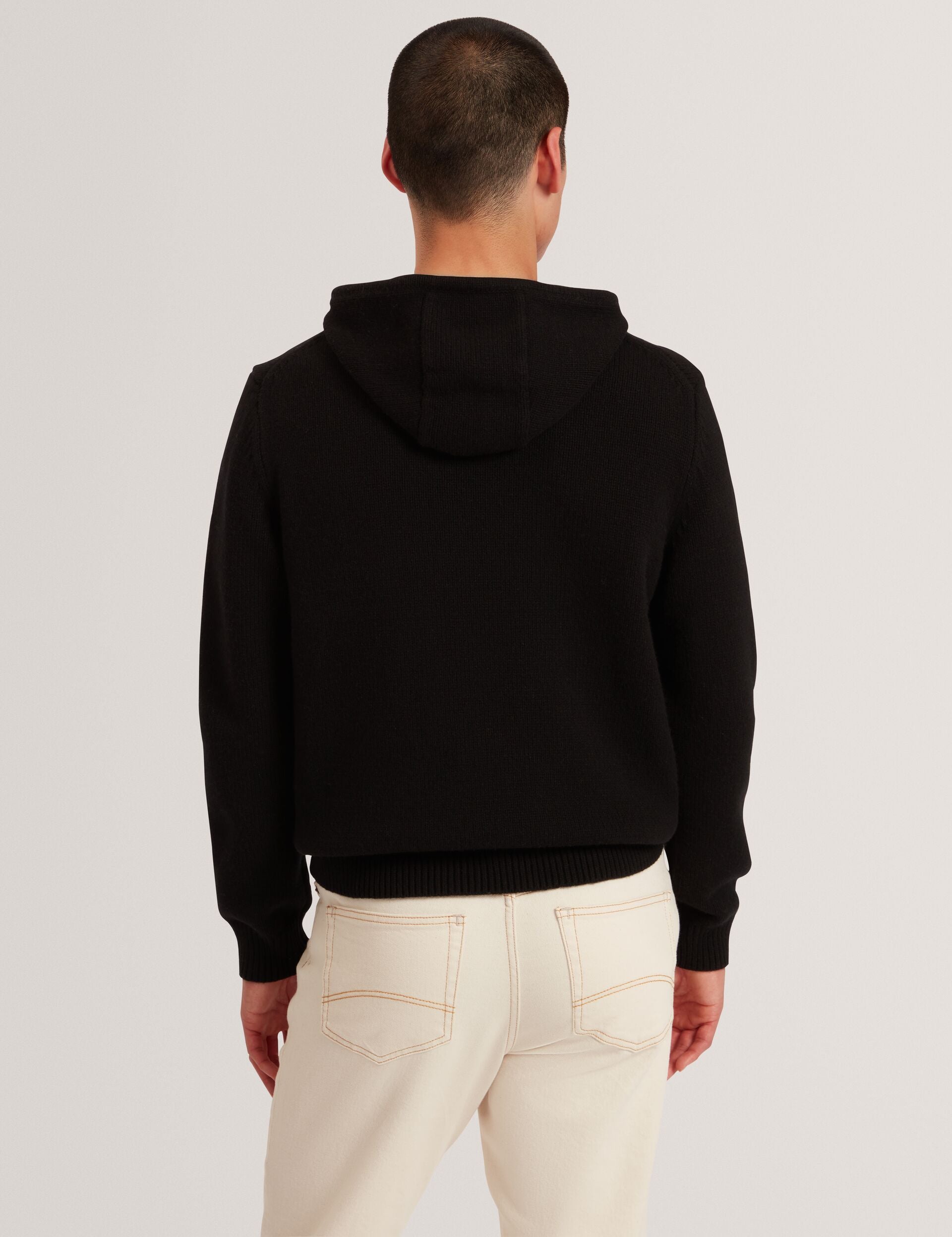 Ted Baker Kins Wool Rich Knit Long Sleeve Hoodie
