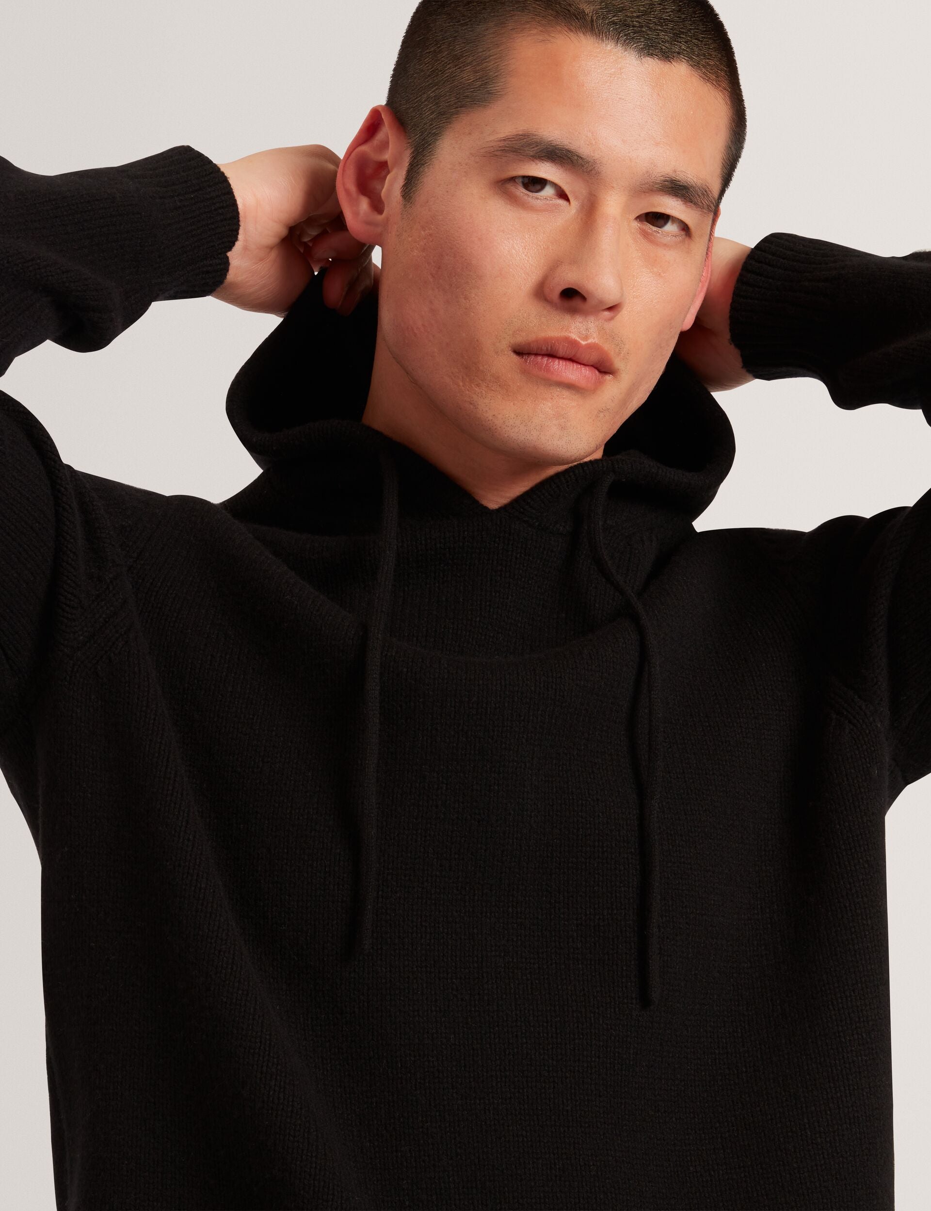Ted Baker Kins Wool Rich Knit Long Sleeve Hoodie