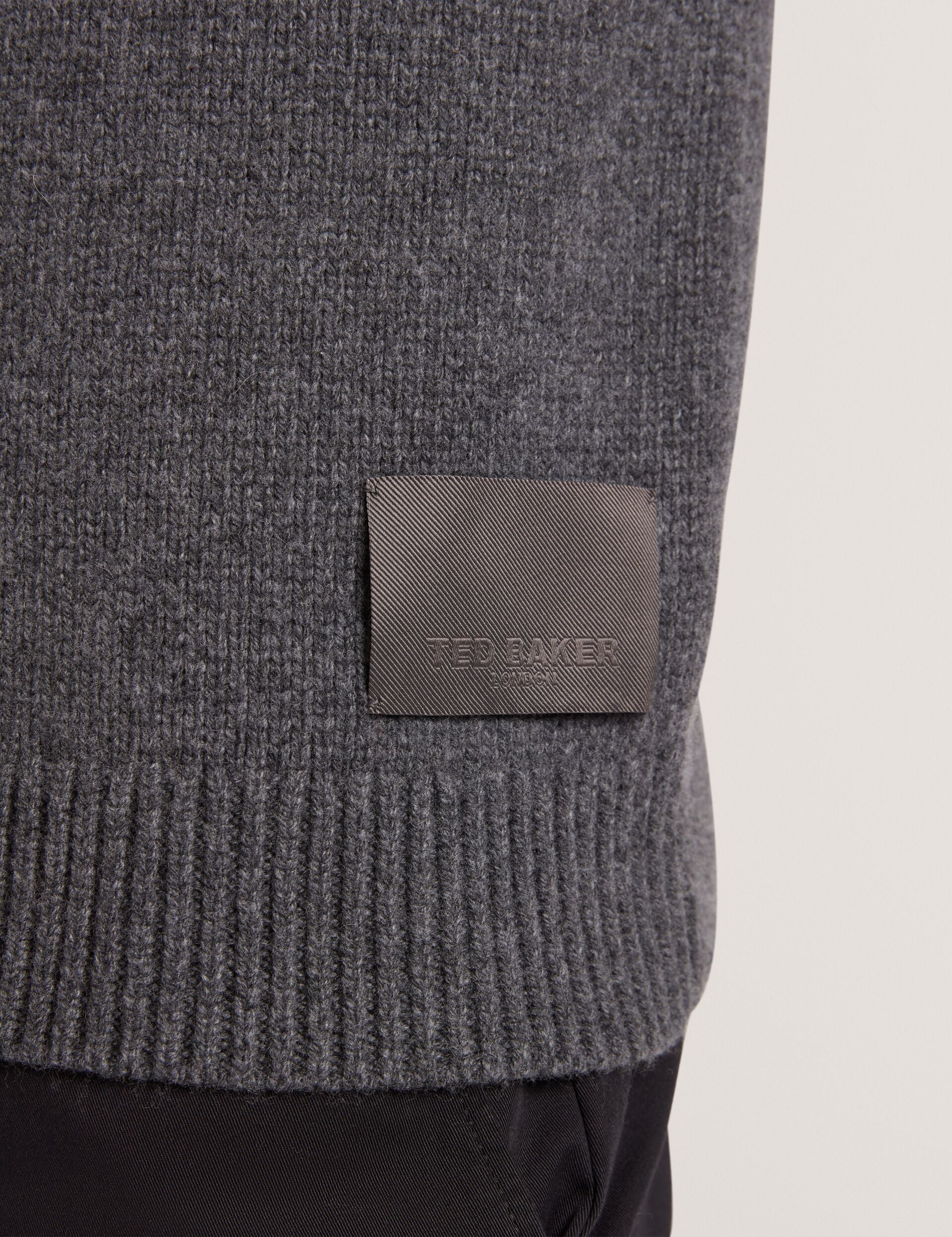 Ted Baker Kins Wool Rich Knit Long Sleeve Hoodie