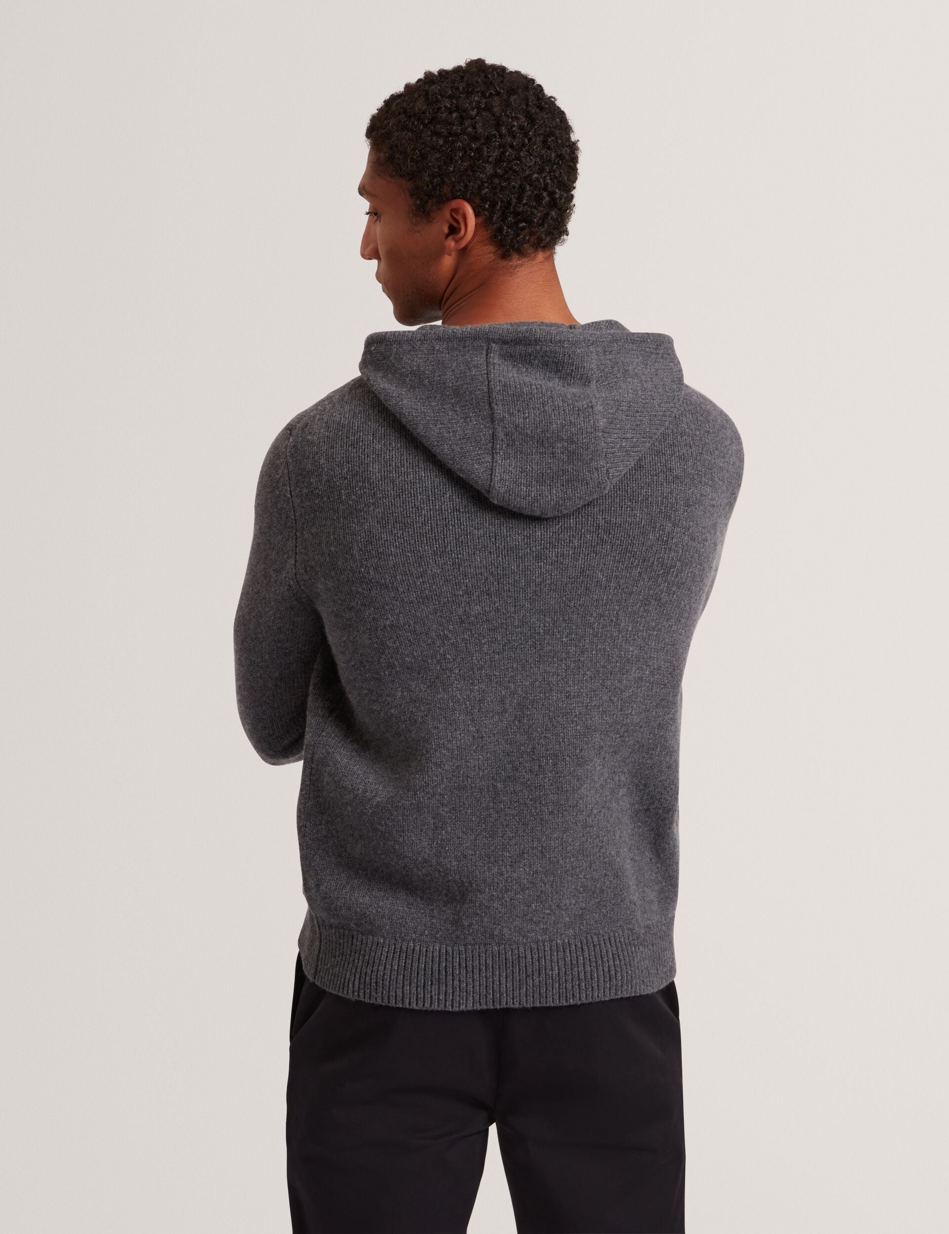 Ted Baker Kins Wool Rich Knit Long Sleeve Hoodie