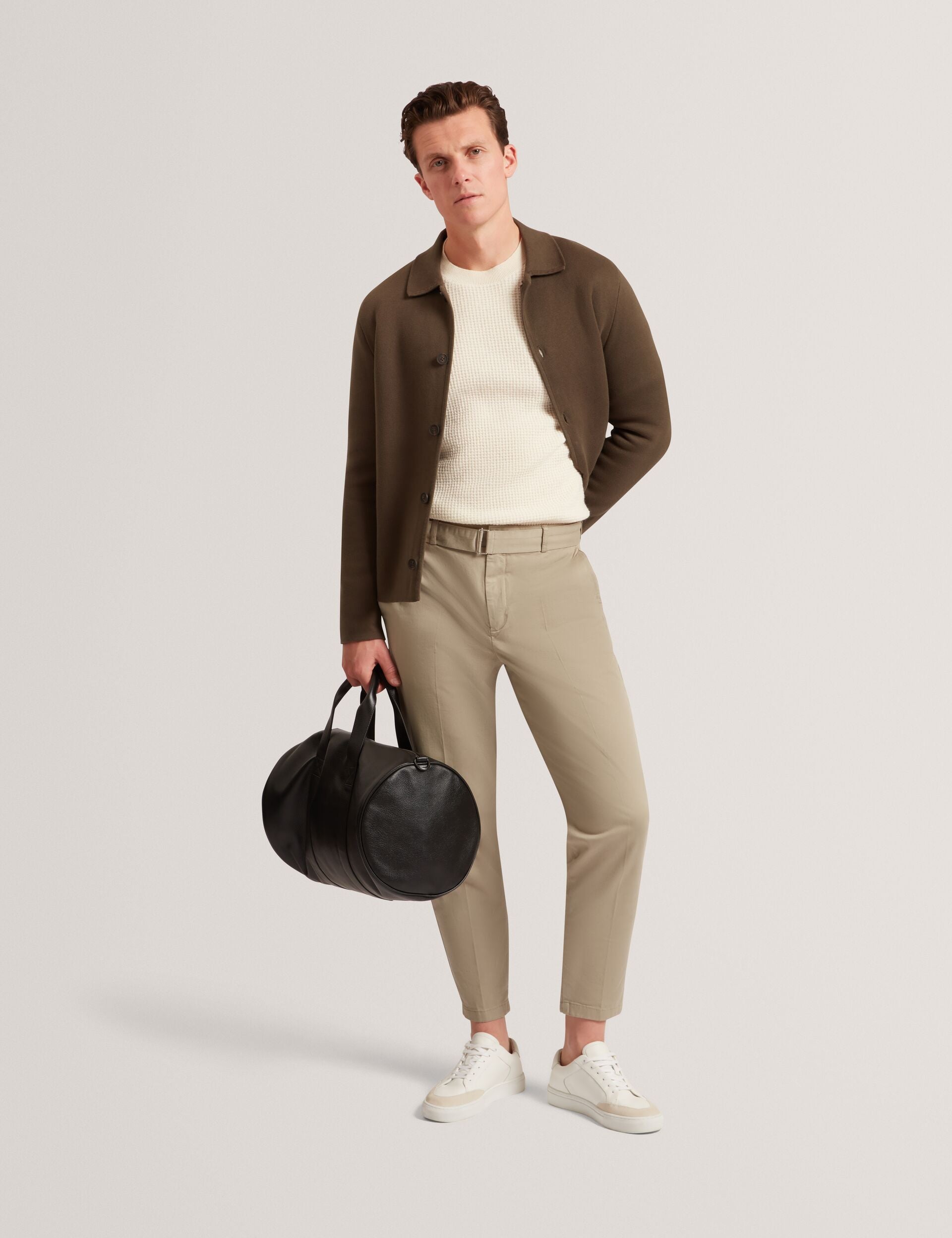 Ted Baker Clacx Waffle Knit Crew Neck Jumper