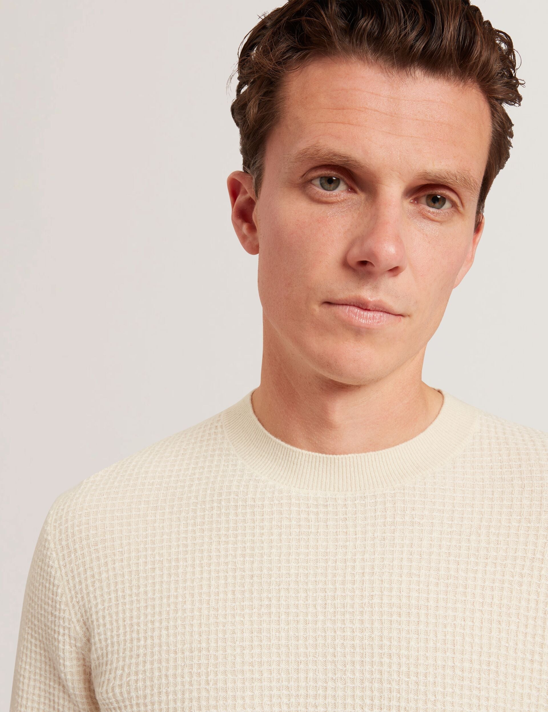 Ted Baker Clacx Waffle Knit Crew Neck Jumper