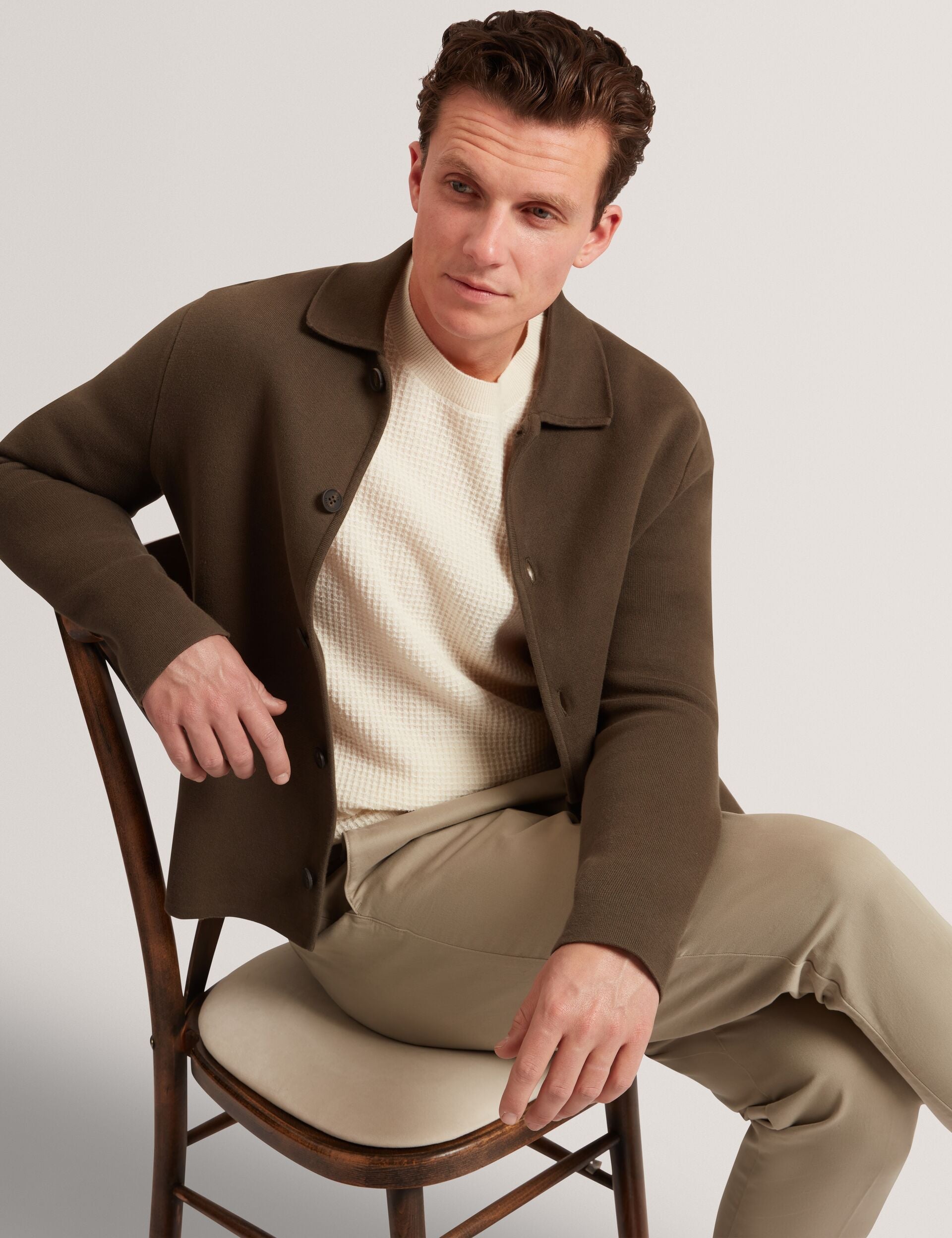 Ted Baker Clacx Waffle Knit Crew Neck Jumper