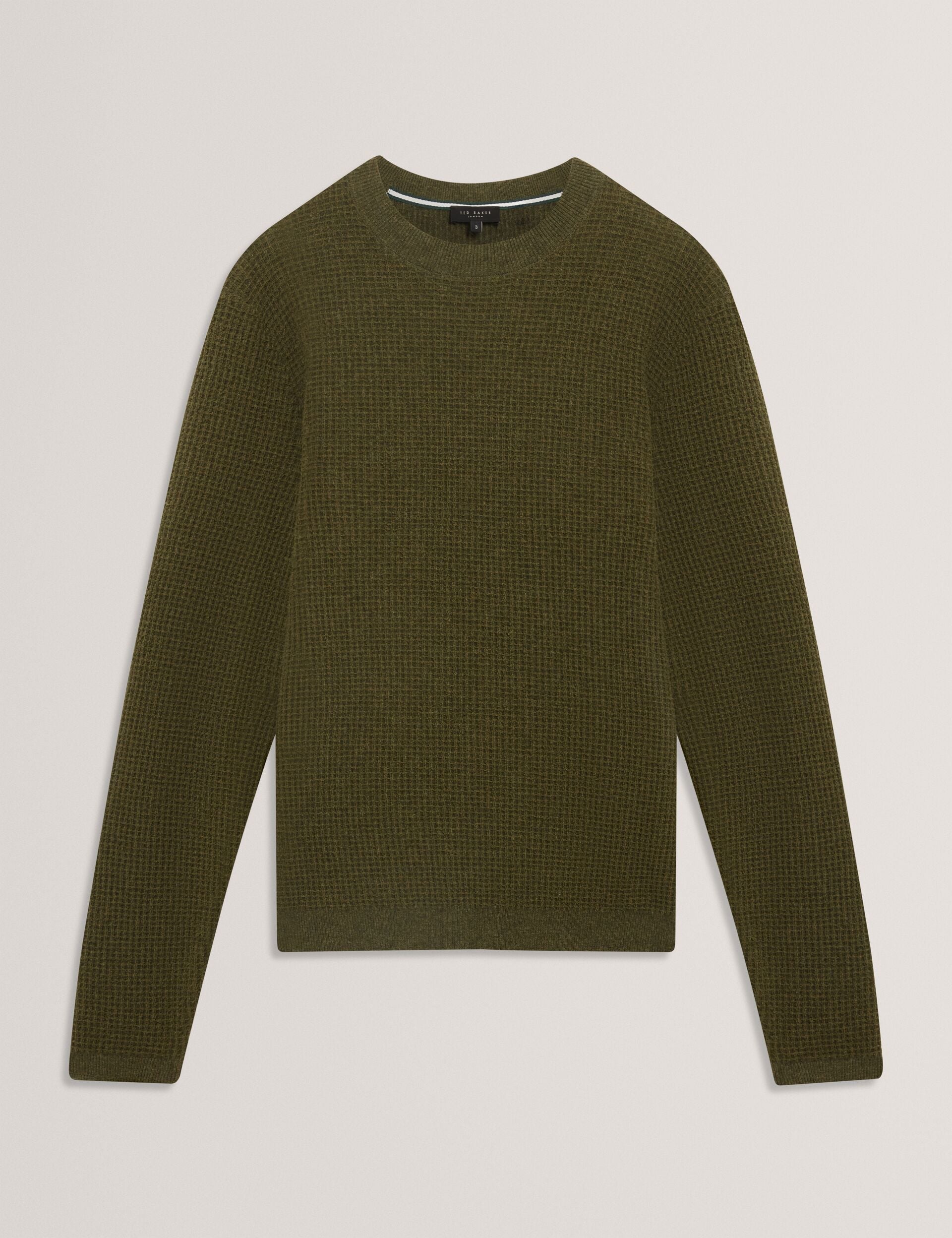 Ted Baker Clacx Waffle Knit Crew Neck Jumper