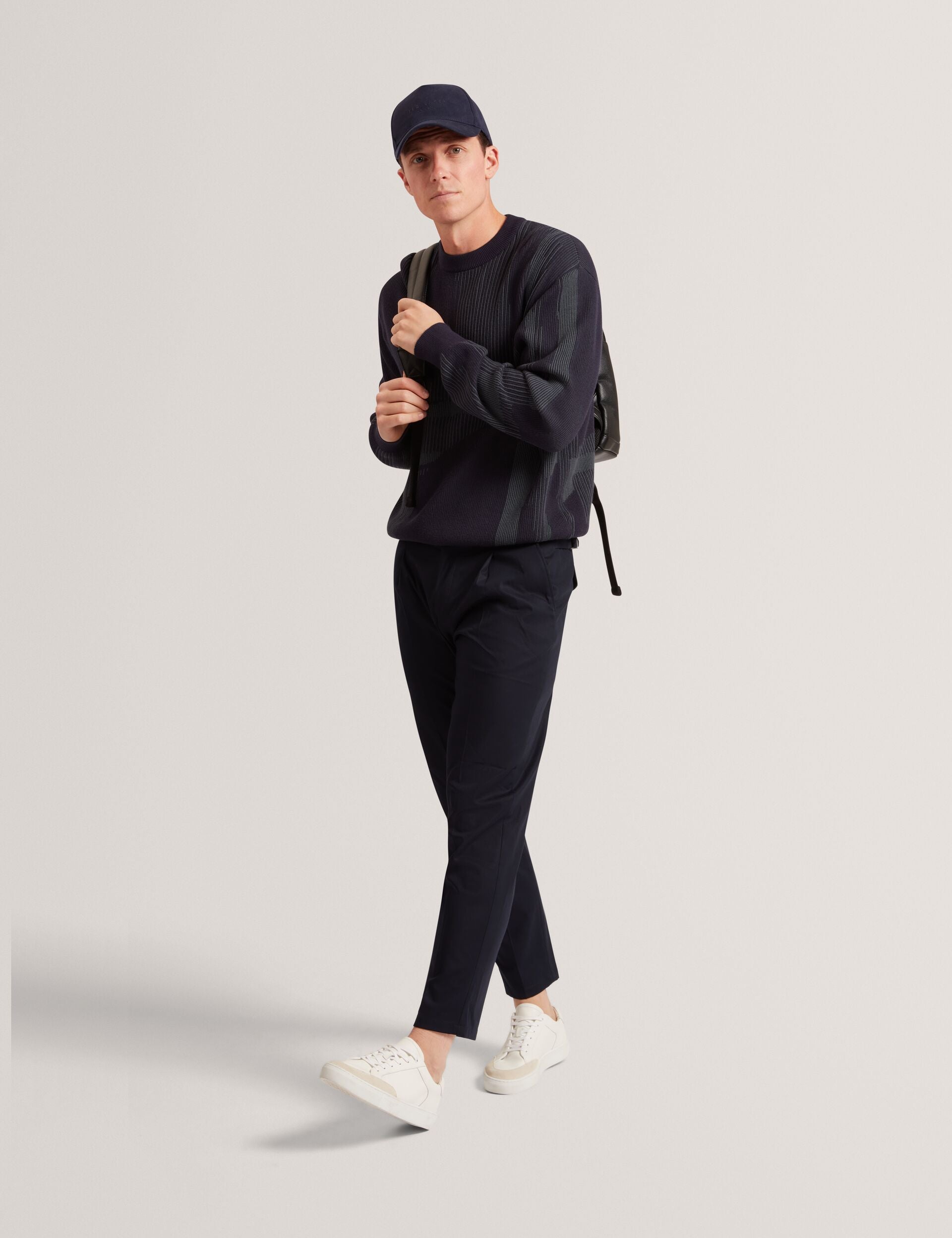 Ted Baker Wilan Abstract Graphic Ribbed Knit Jumper