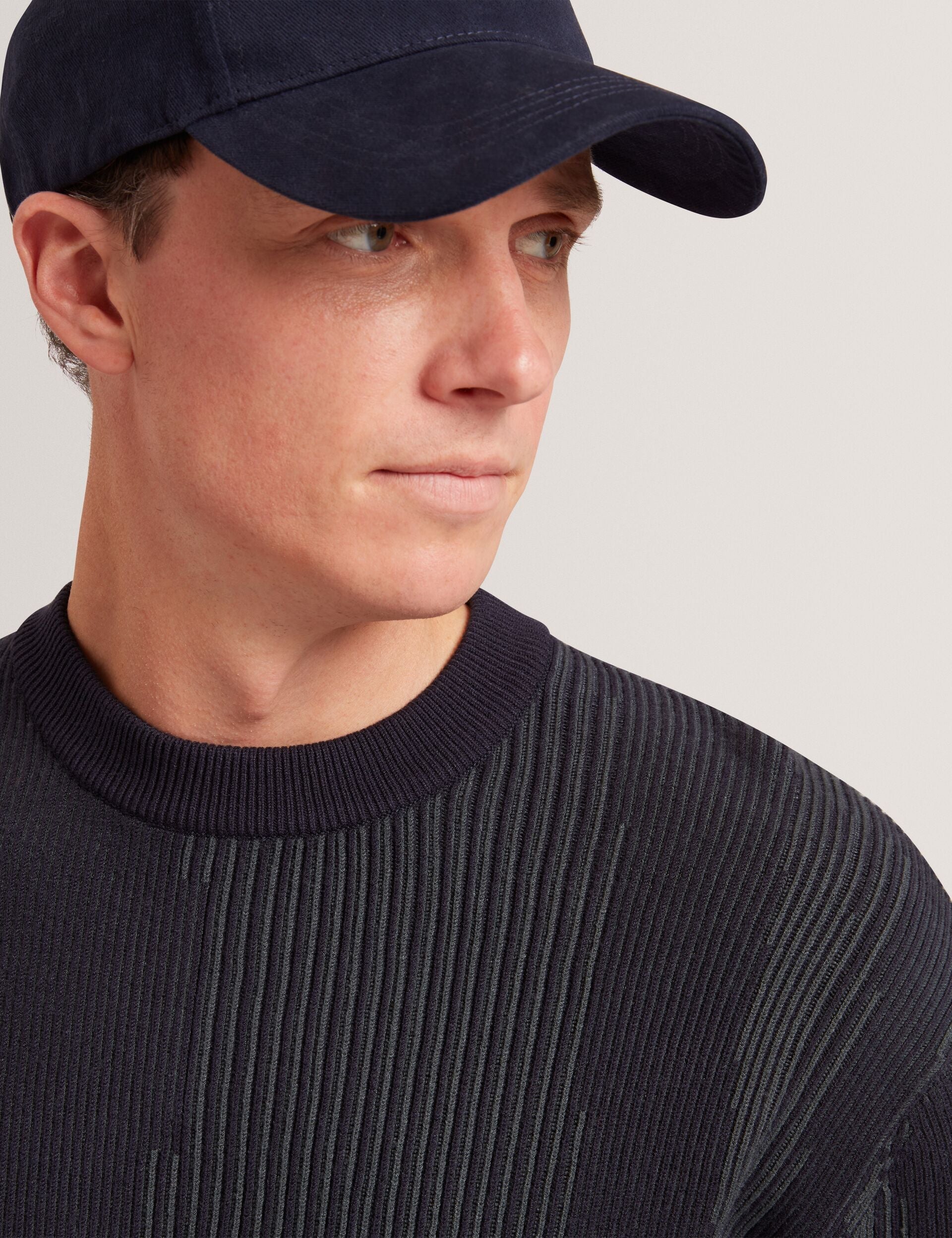 Ted Baker Wilan Abstract Graphic Ribbed Knit Jumper