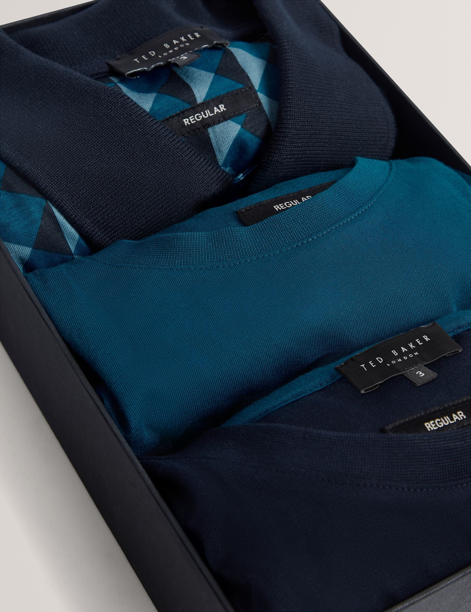 Ted Baker Mayison Geometric Jersey Top Set 3 Pack