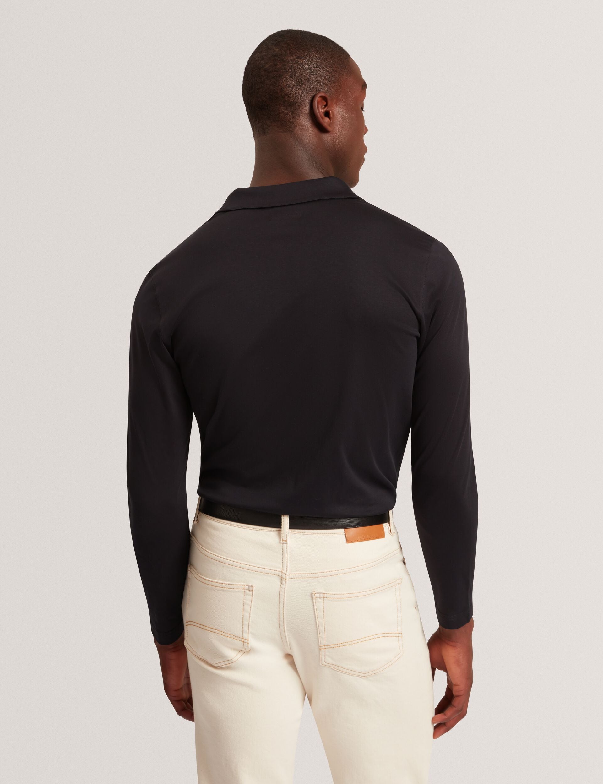 Ted Baker Ignac Soft Touch Jersey Long Sleeve Polo