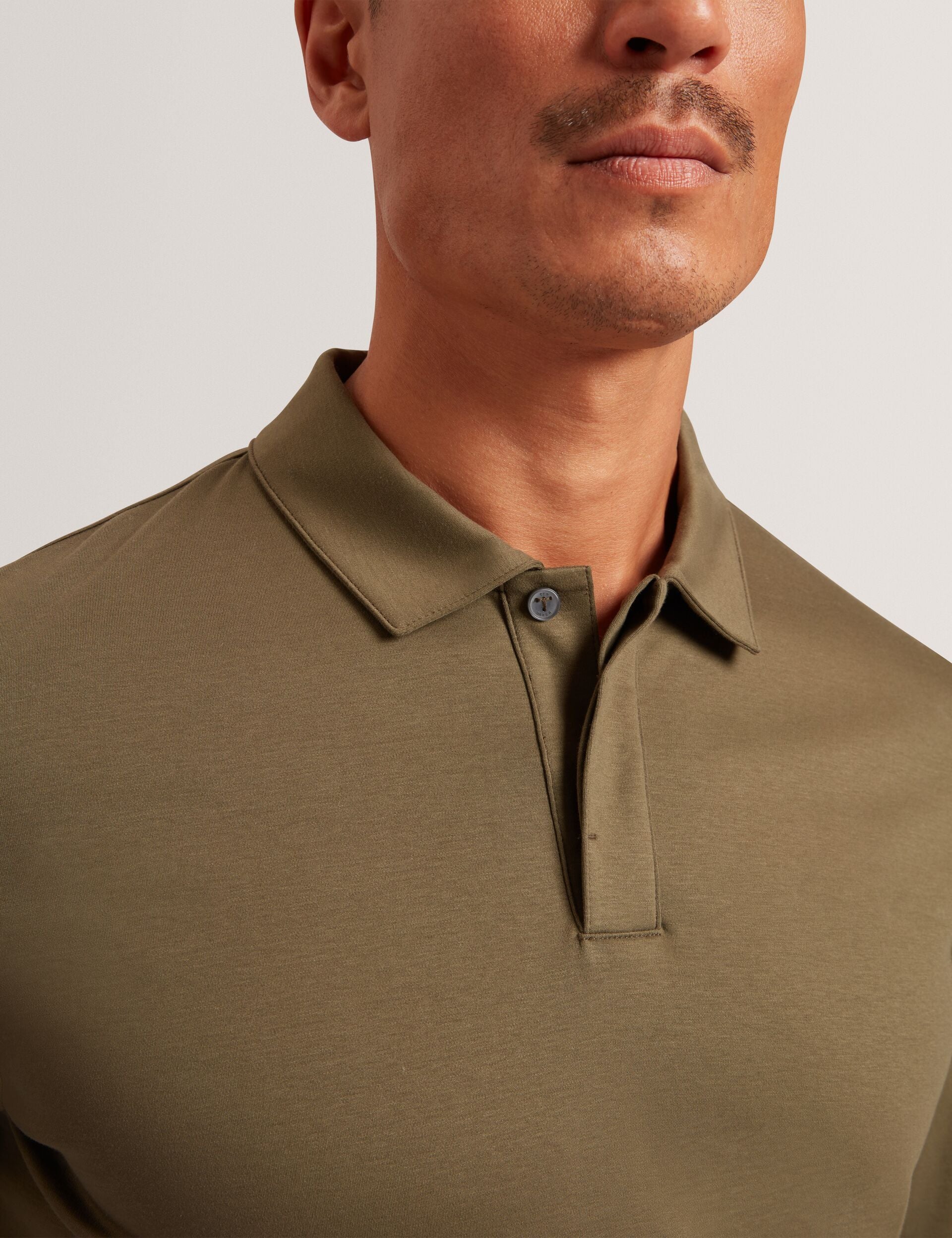 Ted Baker Ignac Soft Touch Jersey Long Sleeve Polo