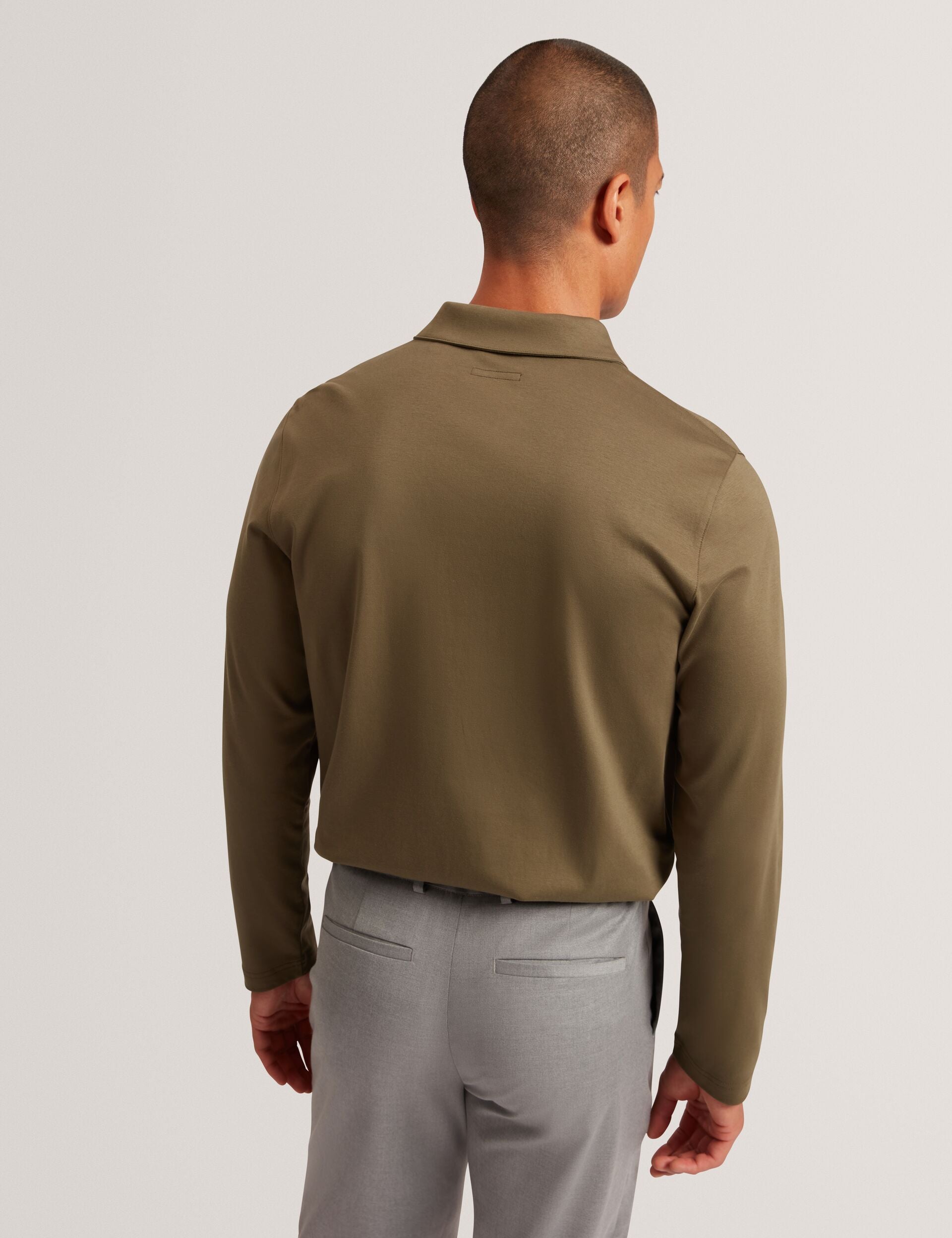 Ted Baker Ignac Soft Touch Jersey Long Sleeve Polo