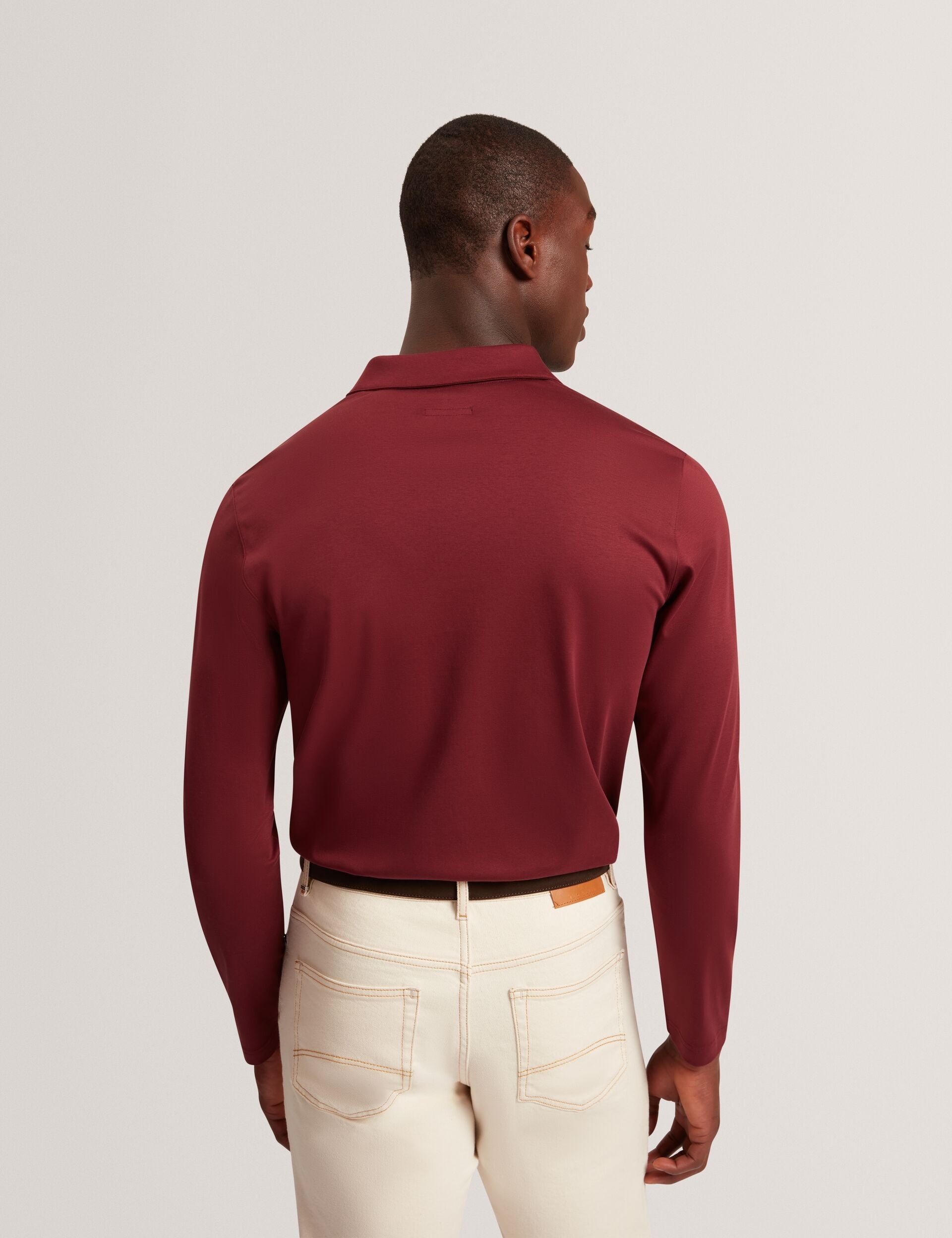 Ted Baker Ignac Soft Touch Jersey Long Sleeve Polo