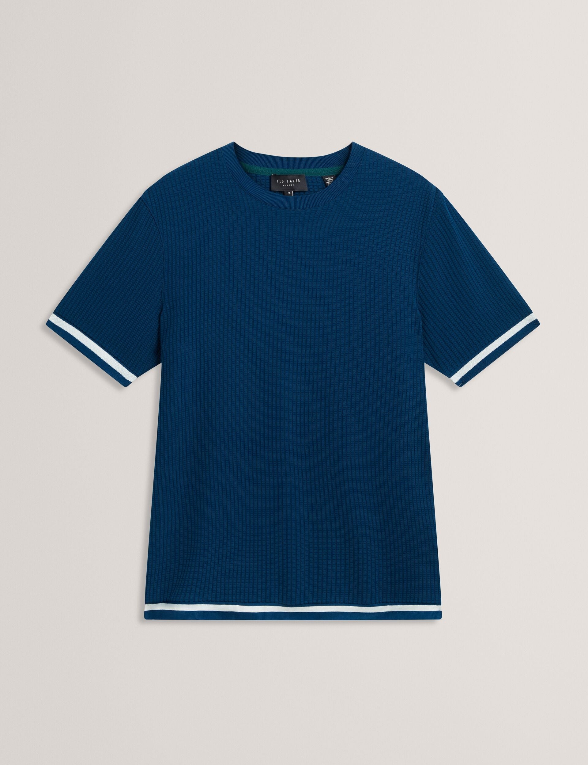Ted Baker Ivanan Texture Rib Knit Short Sleeve Tshirt