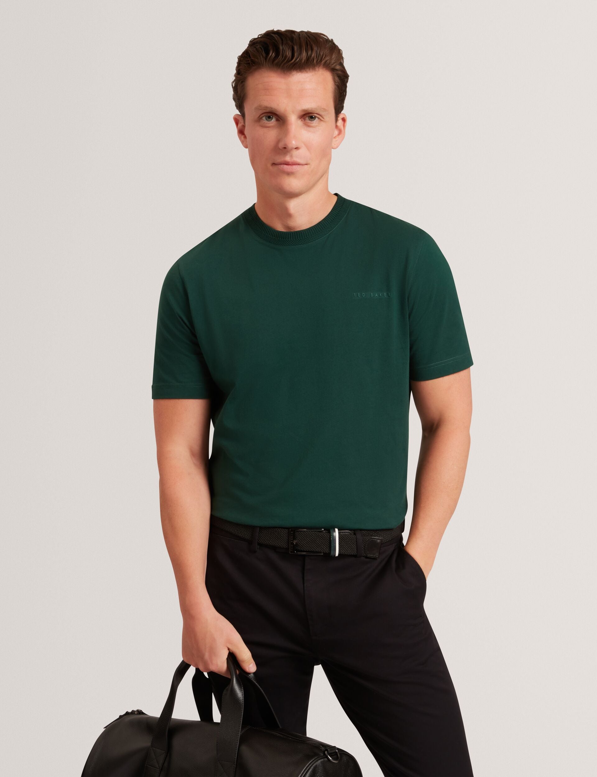 Ted Baker Lierts Branded Honeycomb Trim Tshirt