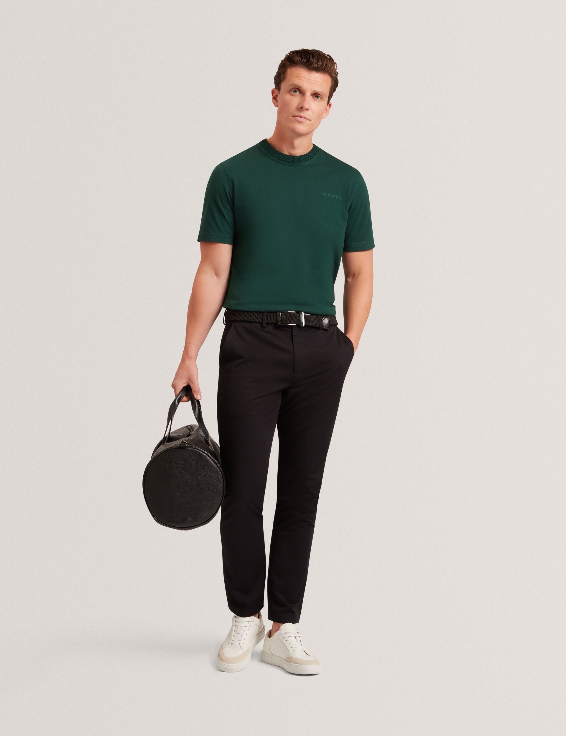 Ted Baker Lierts Branded Honeycomb Trim Tshirt