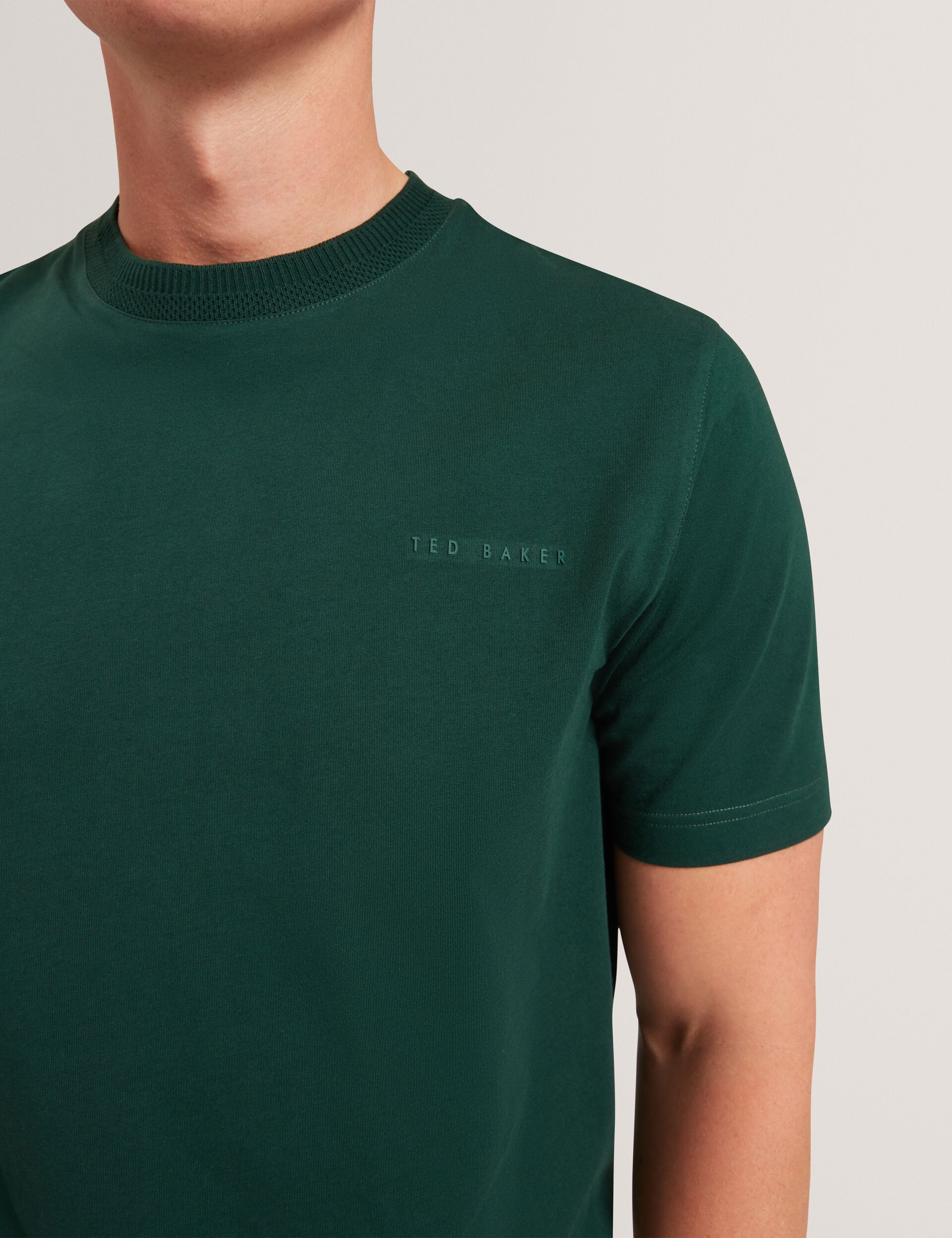 Ted Baker Lierts Branded Honeycomb Trim Tshirt