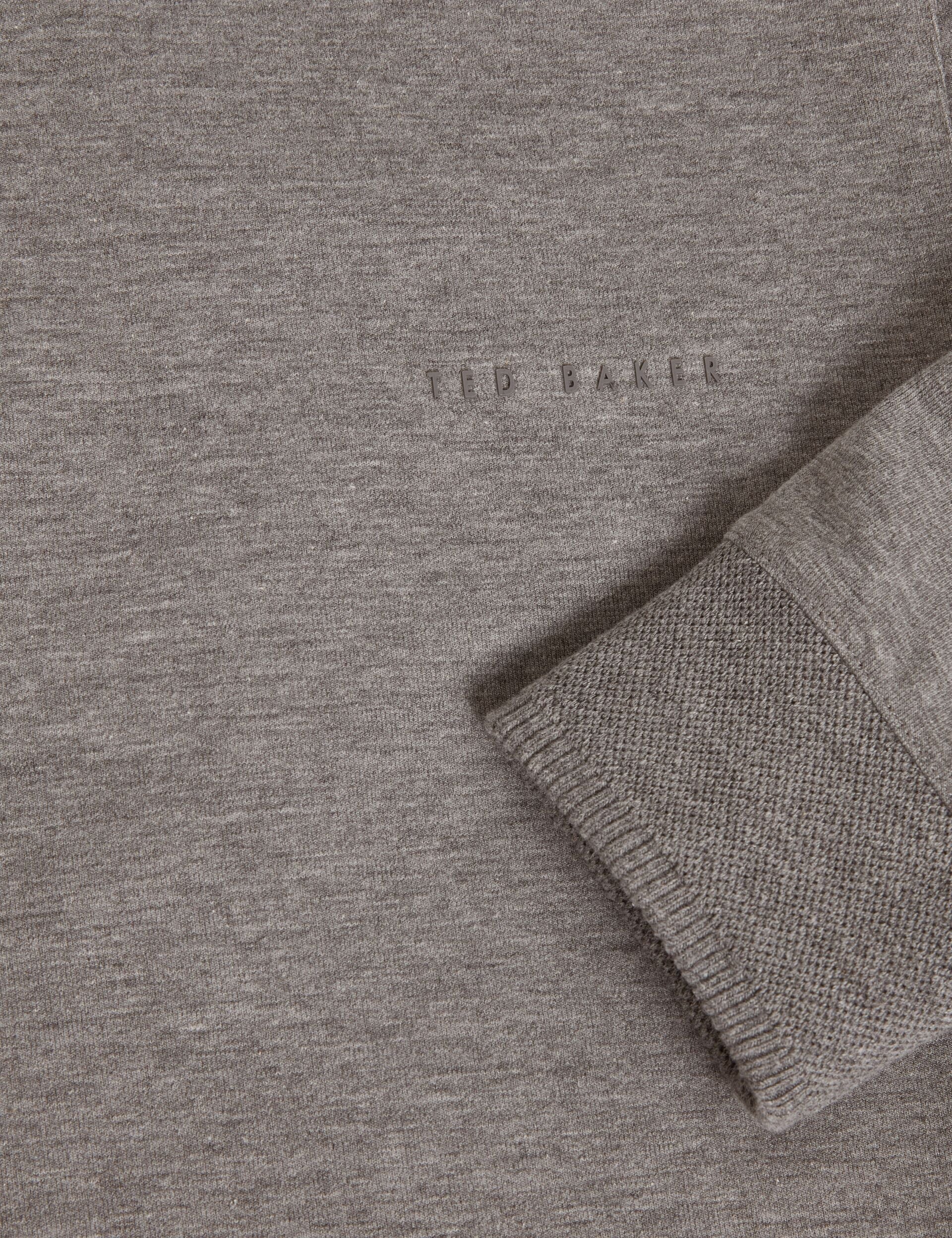 Ted Baker Boids Honeycomb Trim Stretch Cotton Hoodie