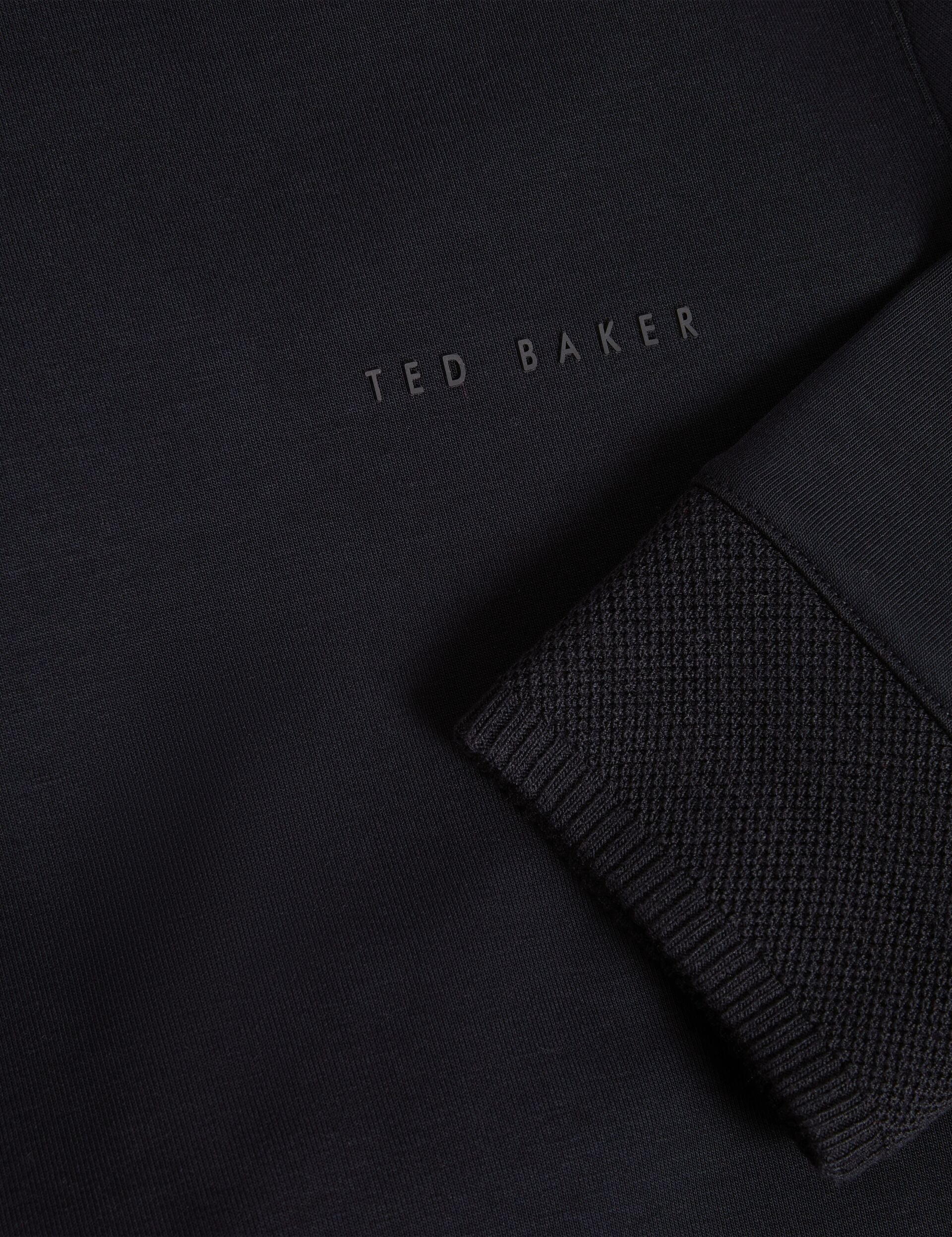 Ted Baker Boids Honeycomb Trim Stretch Cotton Hoodie
