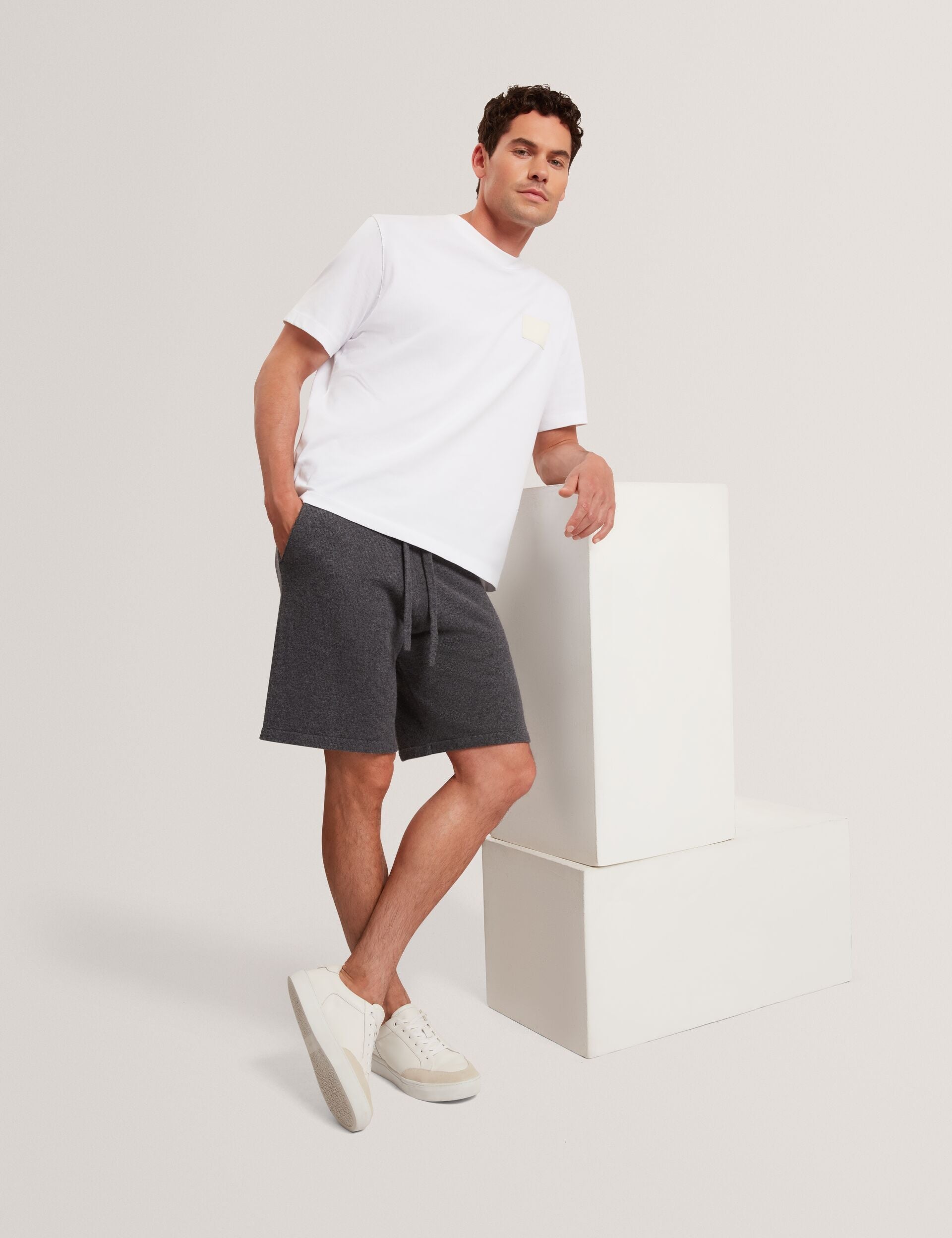 Ted Baker Owaine Wool Knit Straight Leg Shorts