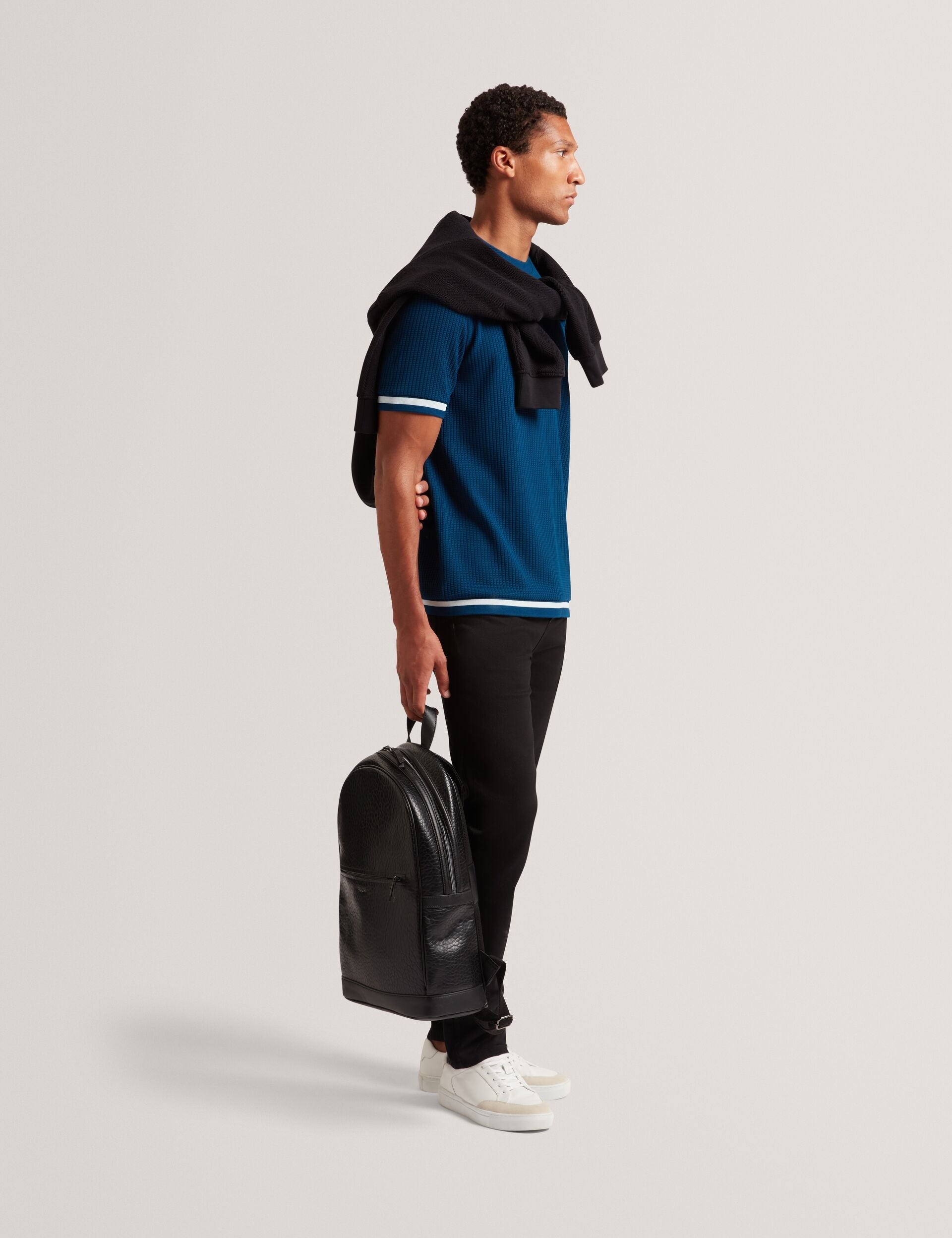 Ted Baker Periin Pebbled Faux Leather Laptop Backpack