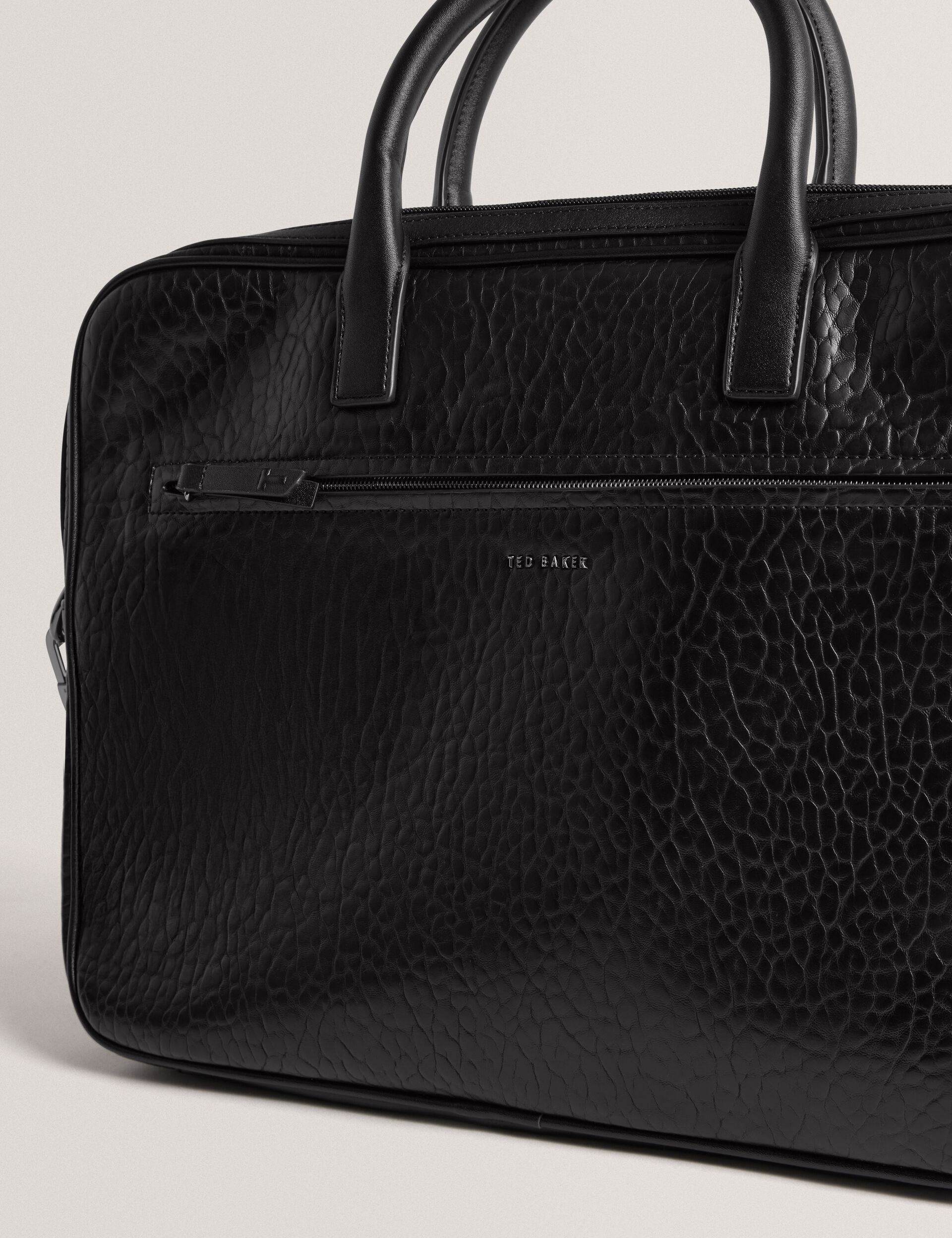 Ted Baker Pedrro 15Inch Pebbled Faux Leather Laptop Bag