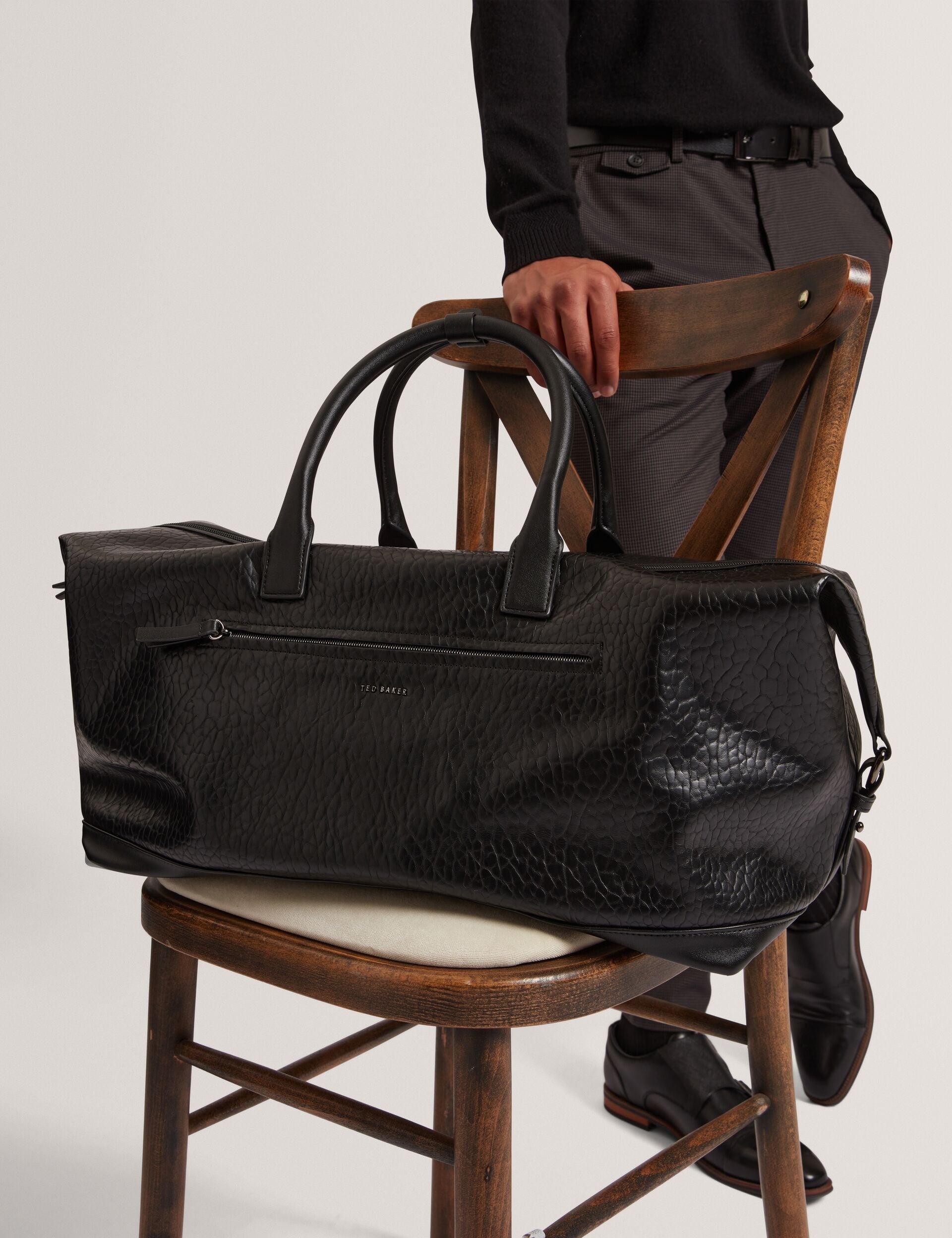 Ted Baker Persie Large Pebbled Faux Leather Holdall Bag