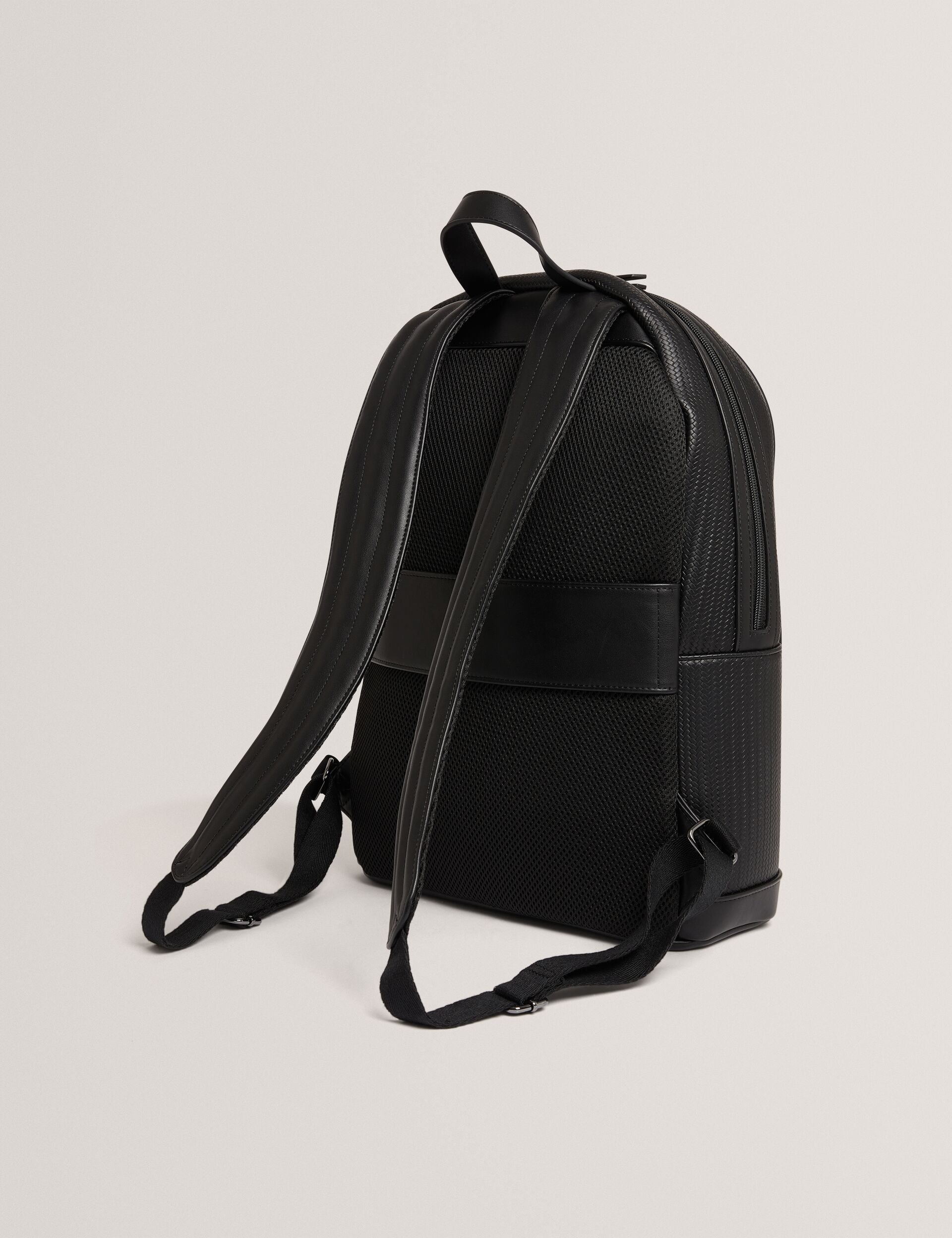 Ted Baker Waliis Striped Woven Texture Pu Backpack
