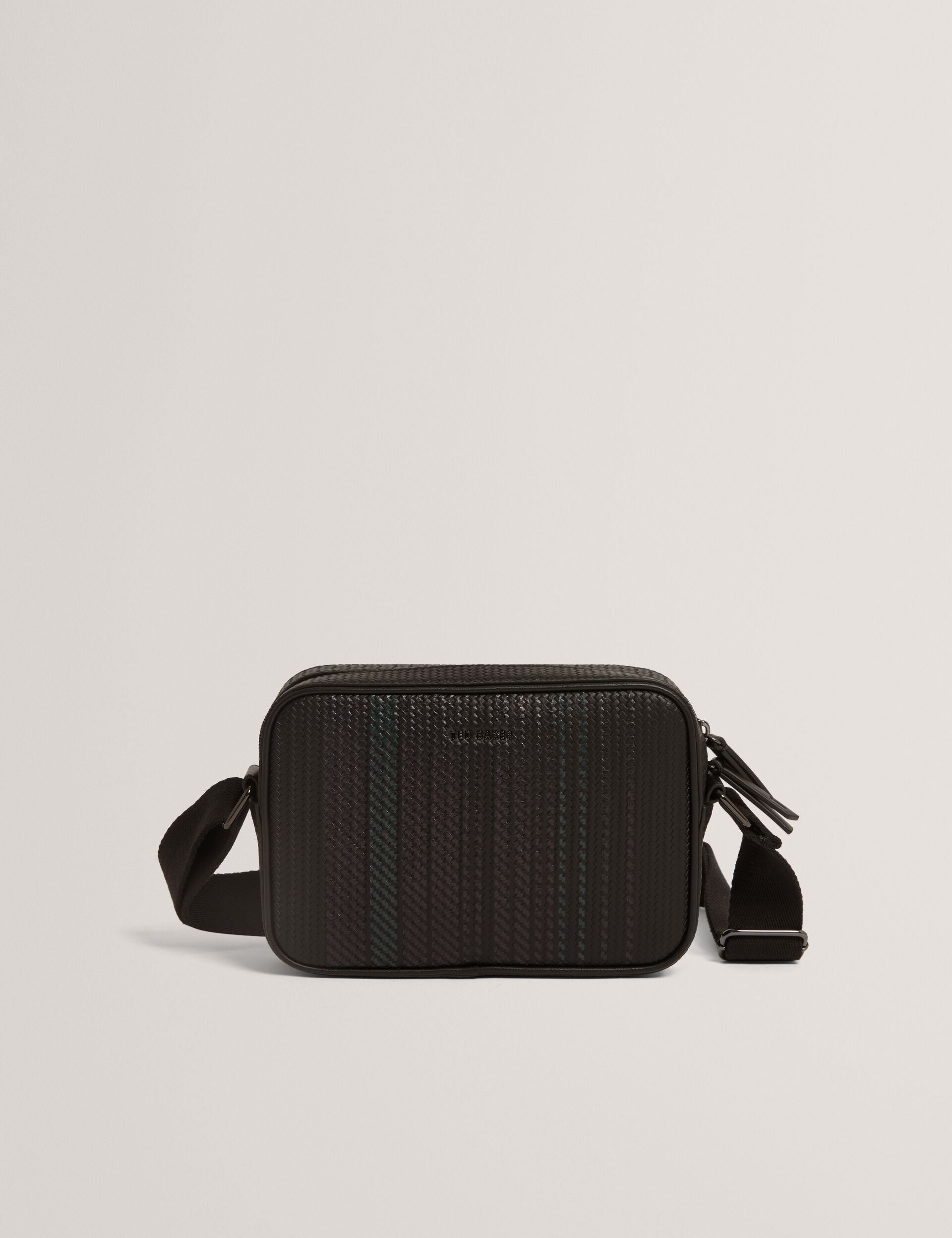 Ted Baker Walt Striped Woven Pu Crossbody Bag
