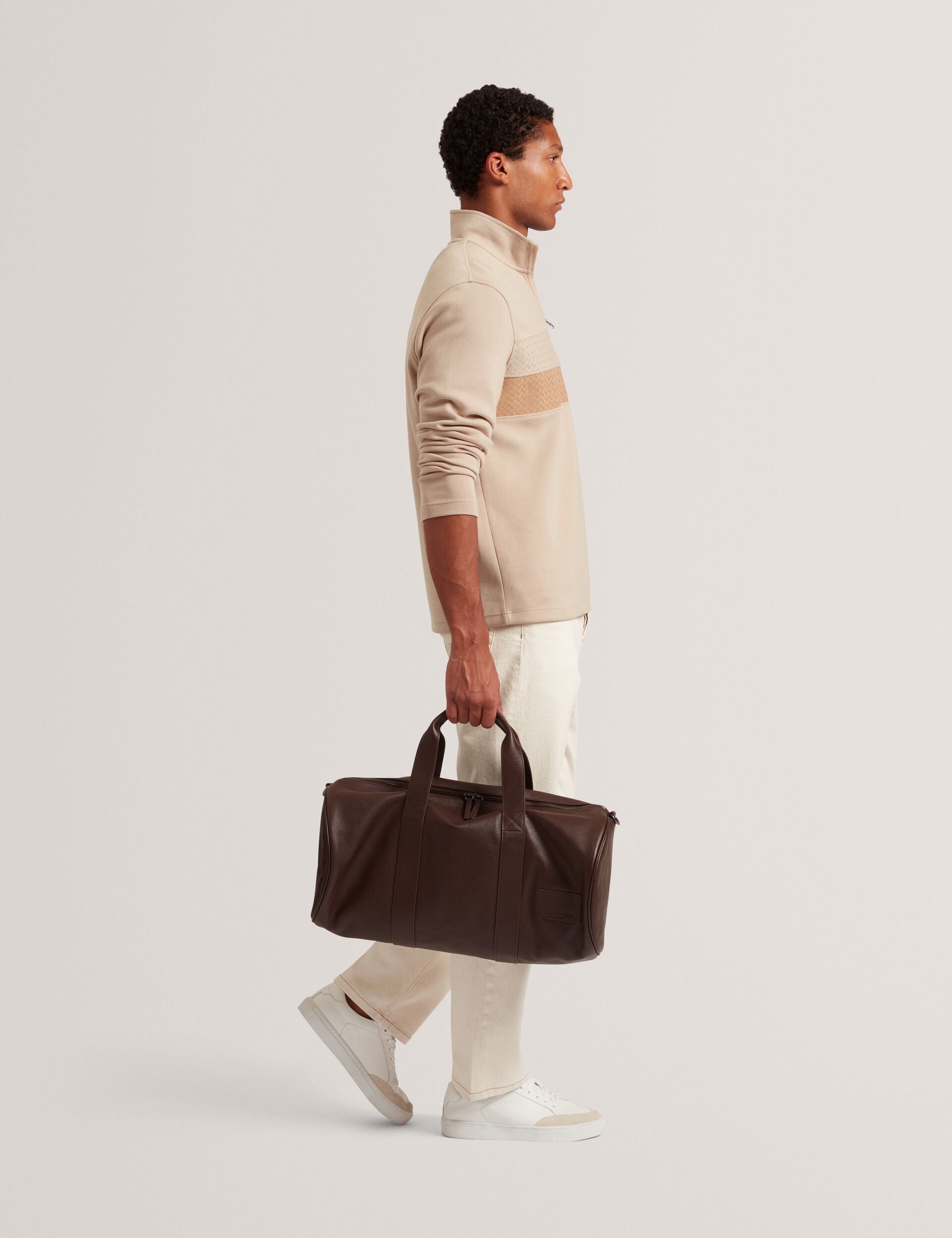 Ted Baker Grantly Leather Overnight Duffle Bag