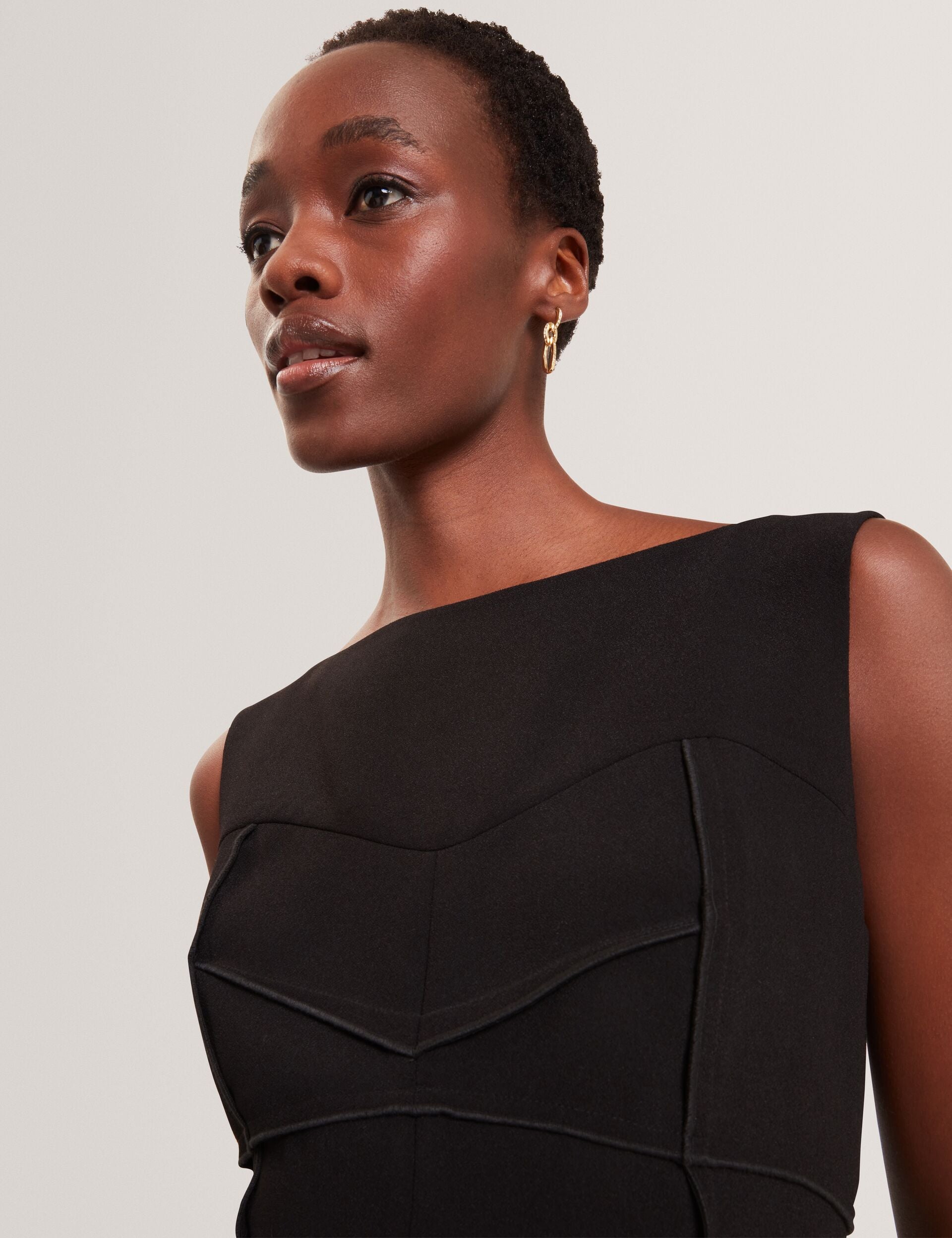 Ted Baker Liivia Corset Detail Sleeveless Wide Leg Jumpsuit Women's