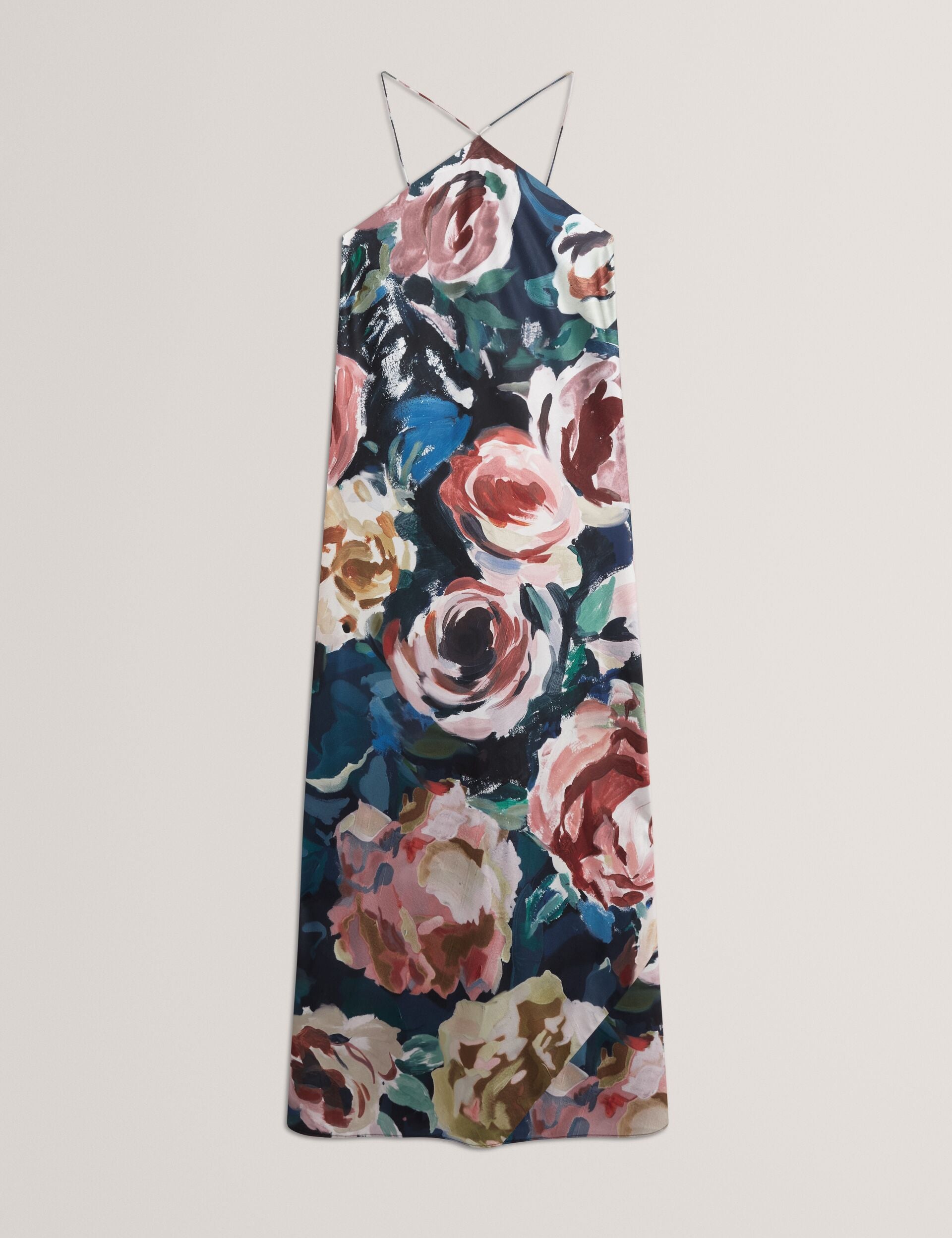 Ted Baker Amarri Rose Print Halterneck Maxi Dress Women's