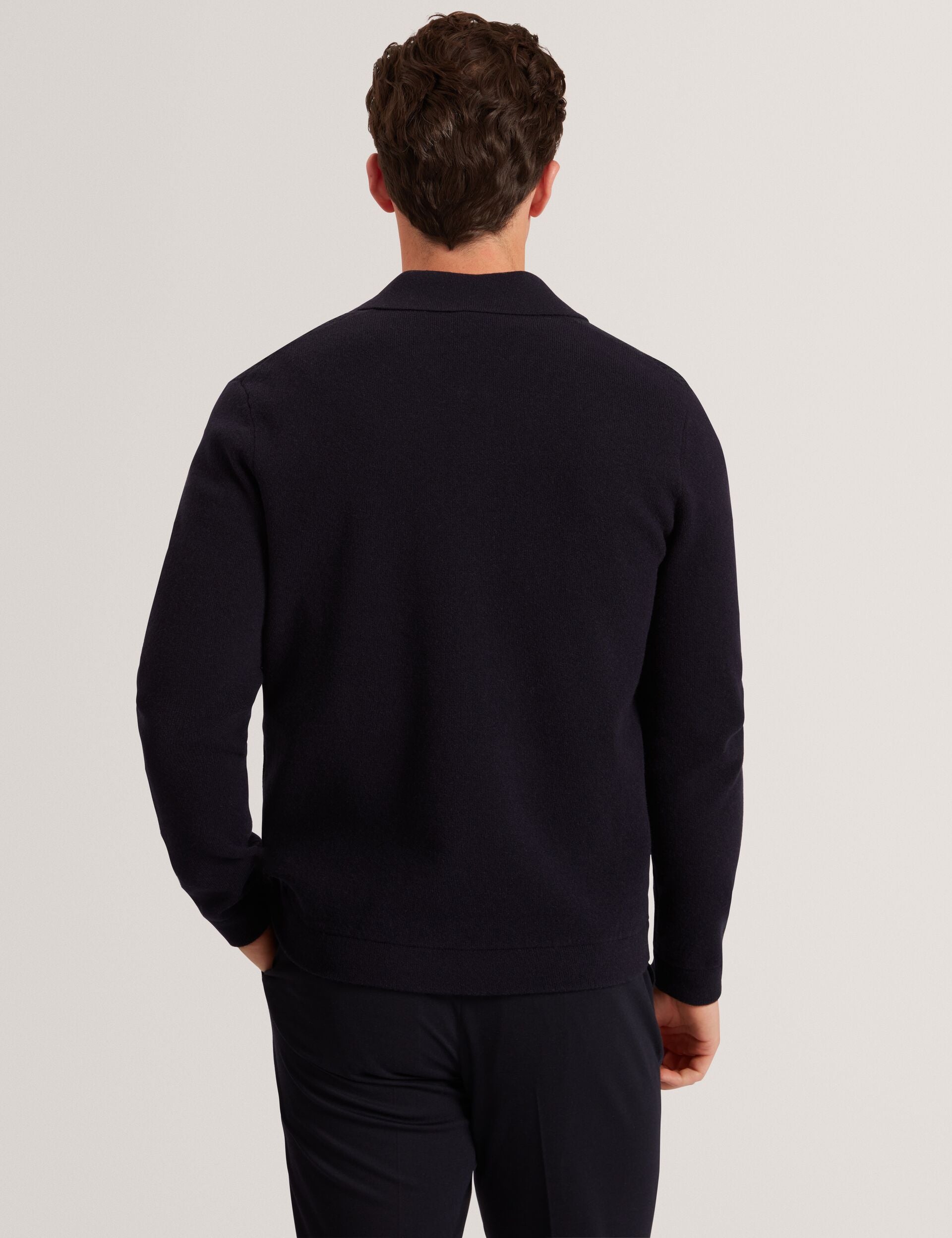 Ted Baker Fenrys Waffle Knit Zipthrough Jumper