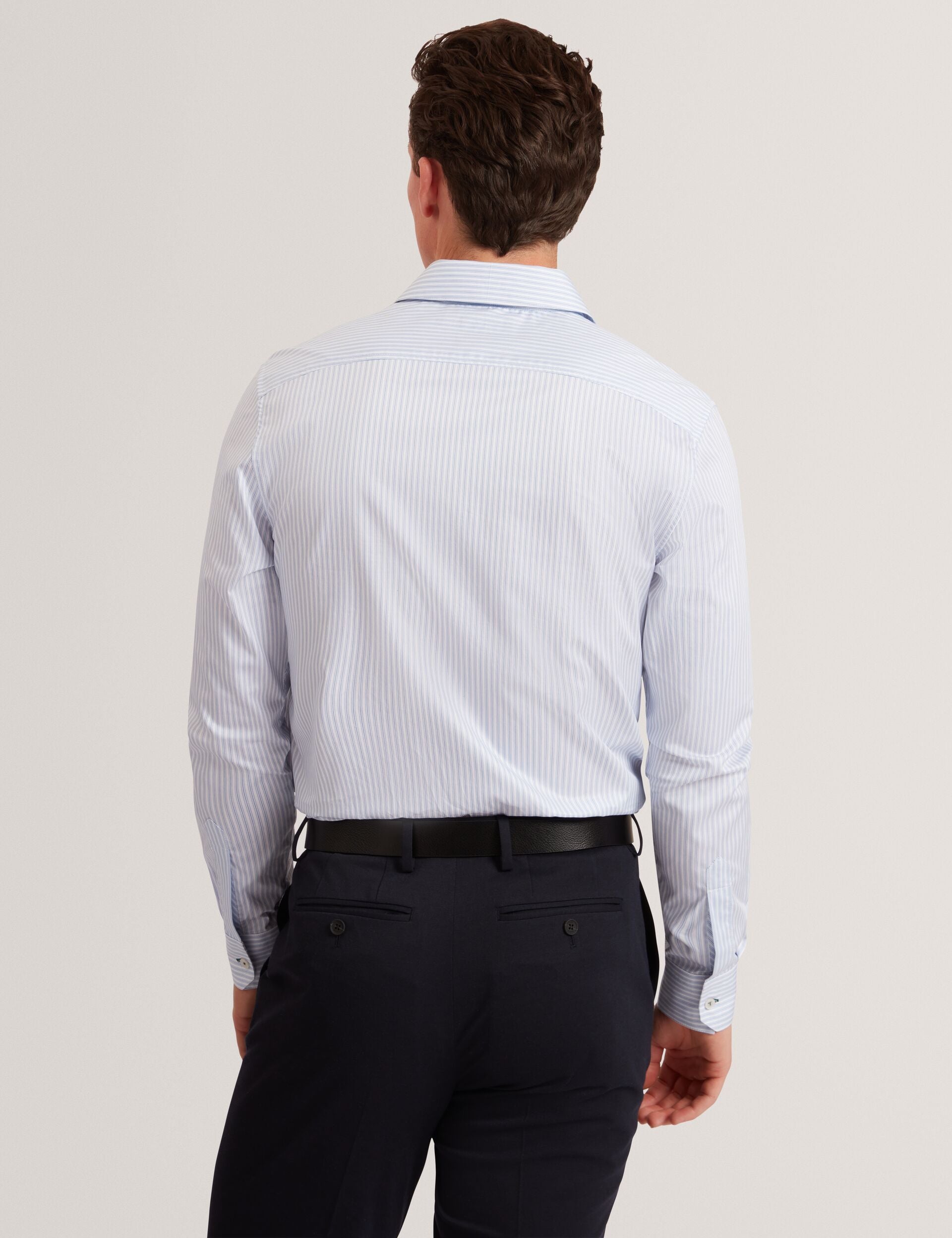 Ted Baker Sohoe Striped Cotton Long Sleeve Shirt