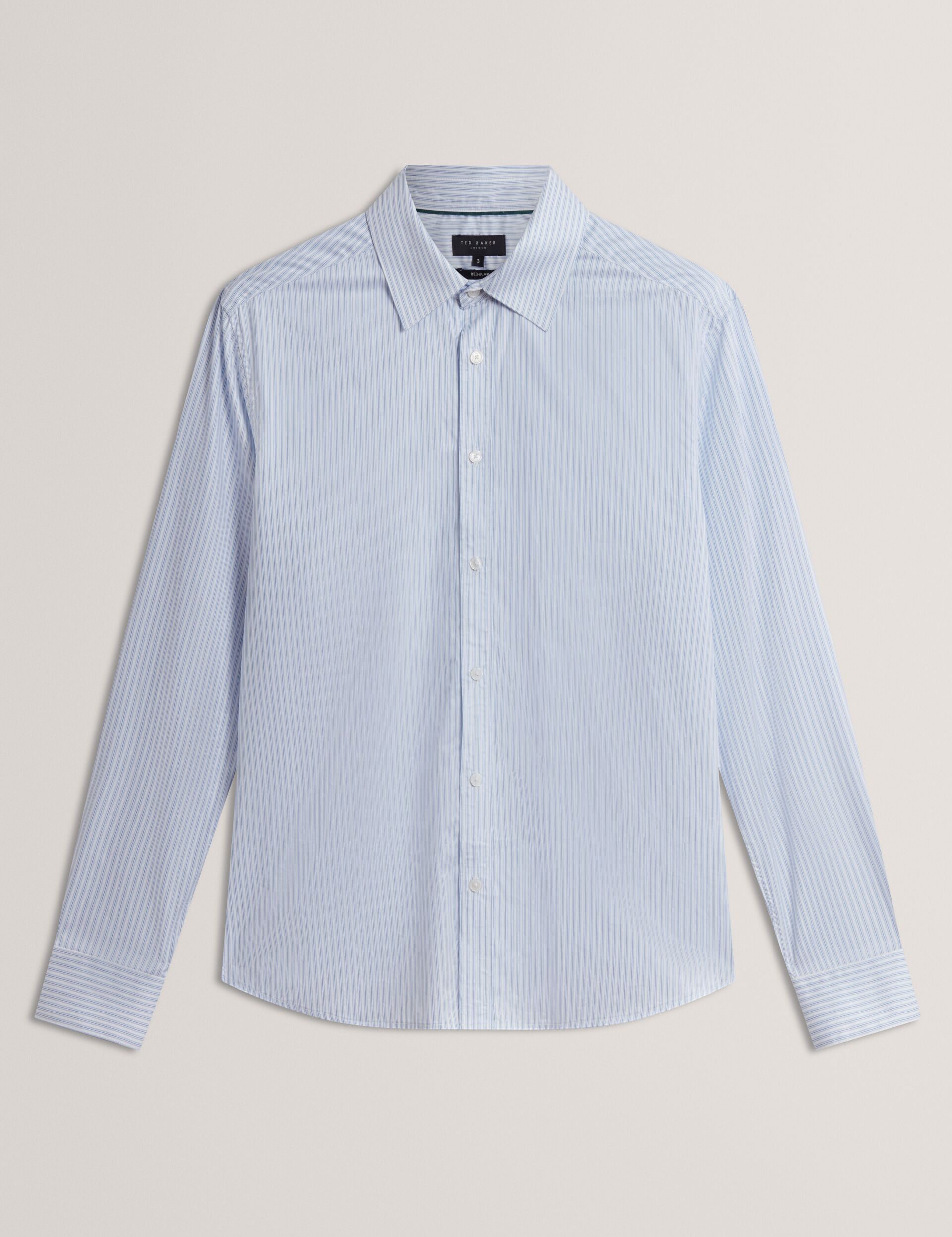 Ted Baker Sohoe Striped Cotton Long Sleeve Shirt